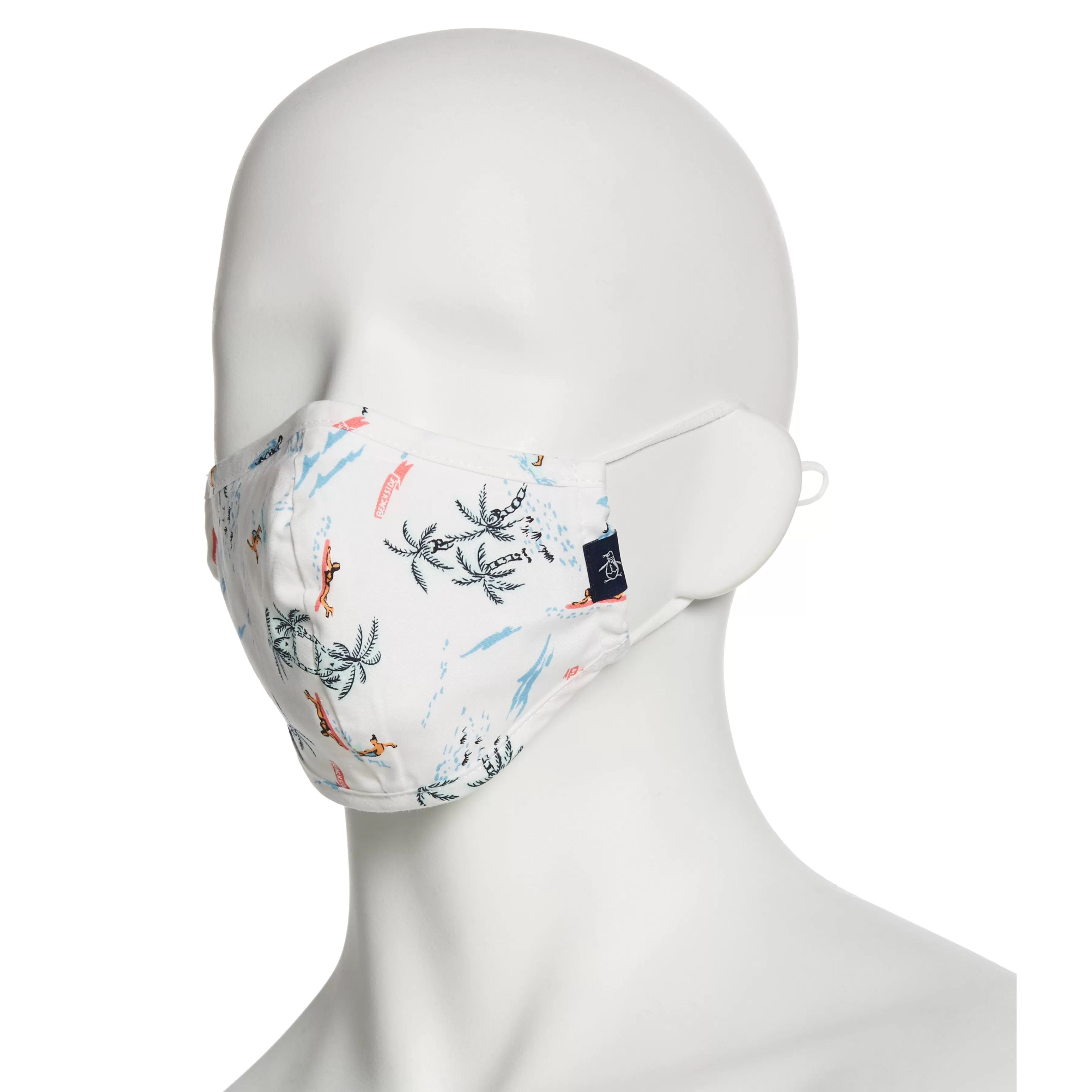 Cheap Assorted Poplin Print 3 Pack Rounded Face Mask Men Masks