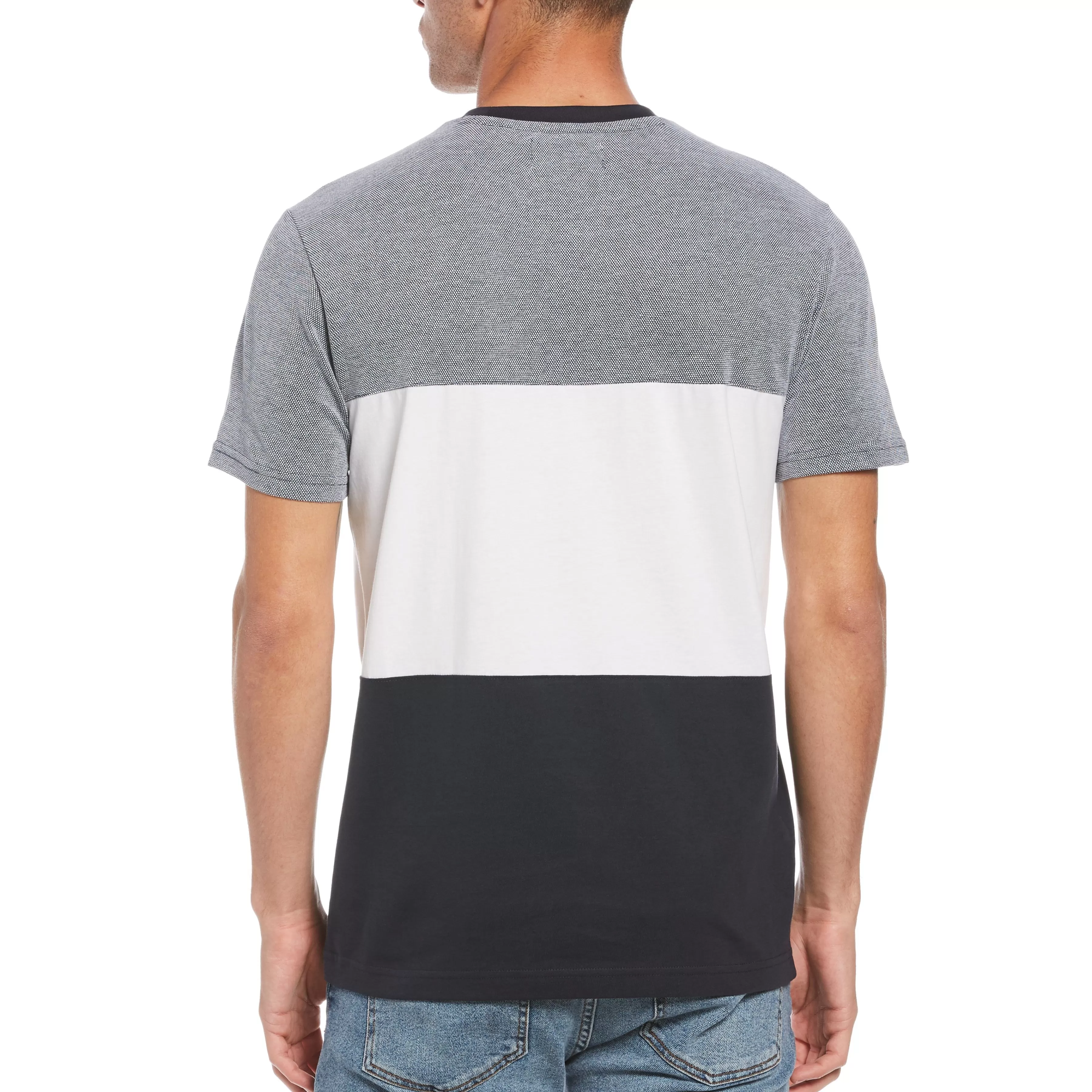 Online Big & Tall Color Block Pocket Tee Men Tees