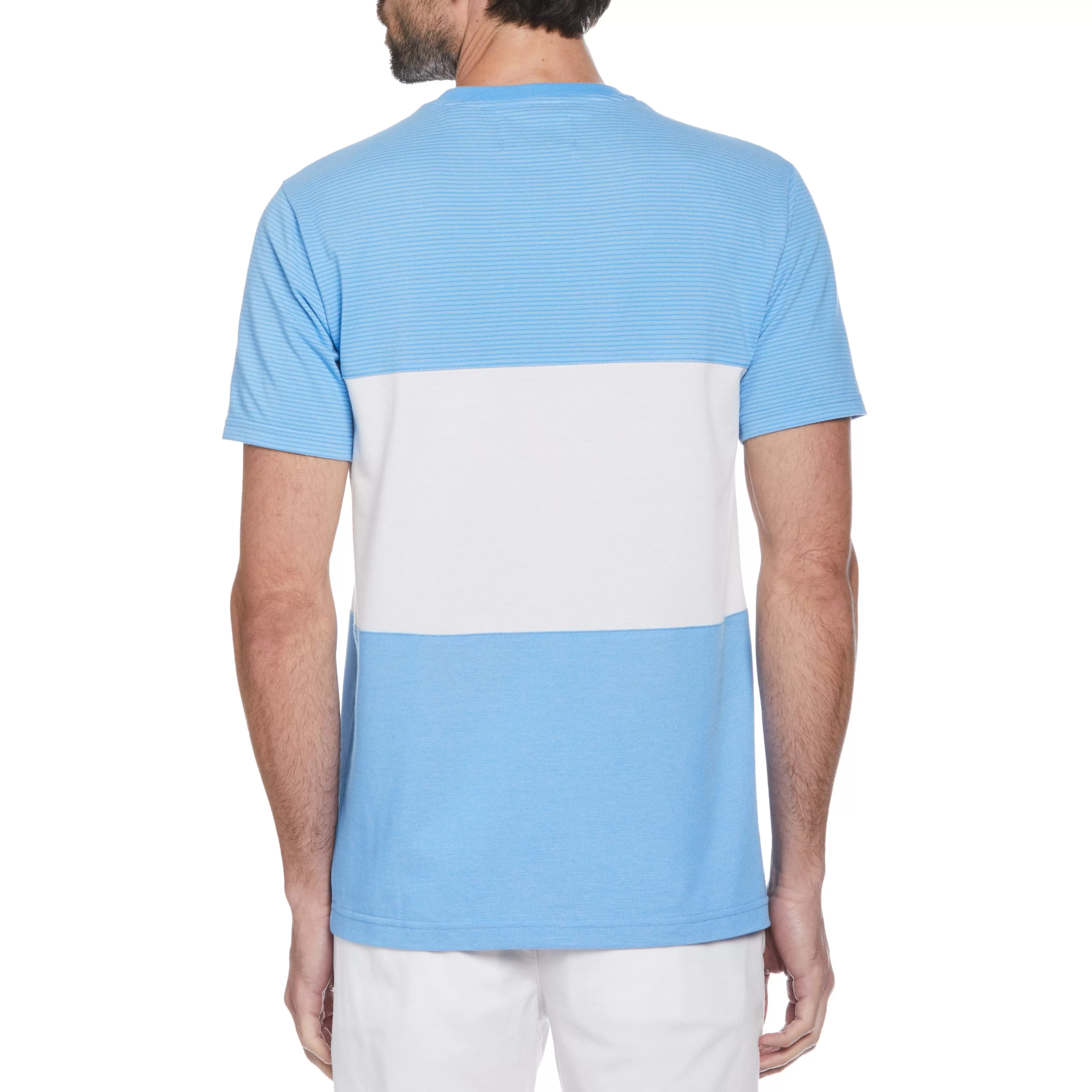 Store Birdseye Pique Color Block Pocket Tee Men Tees