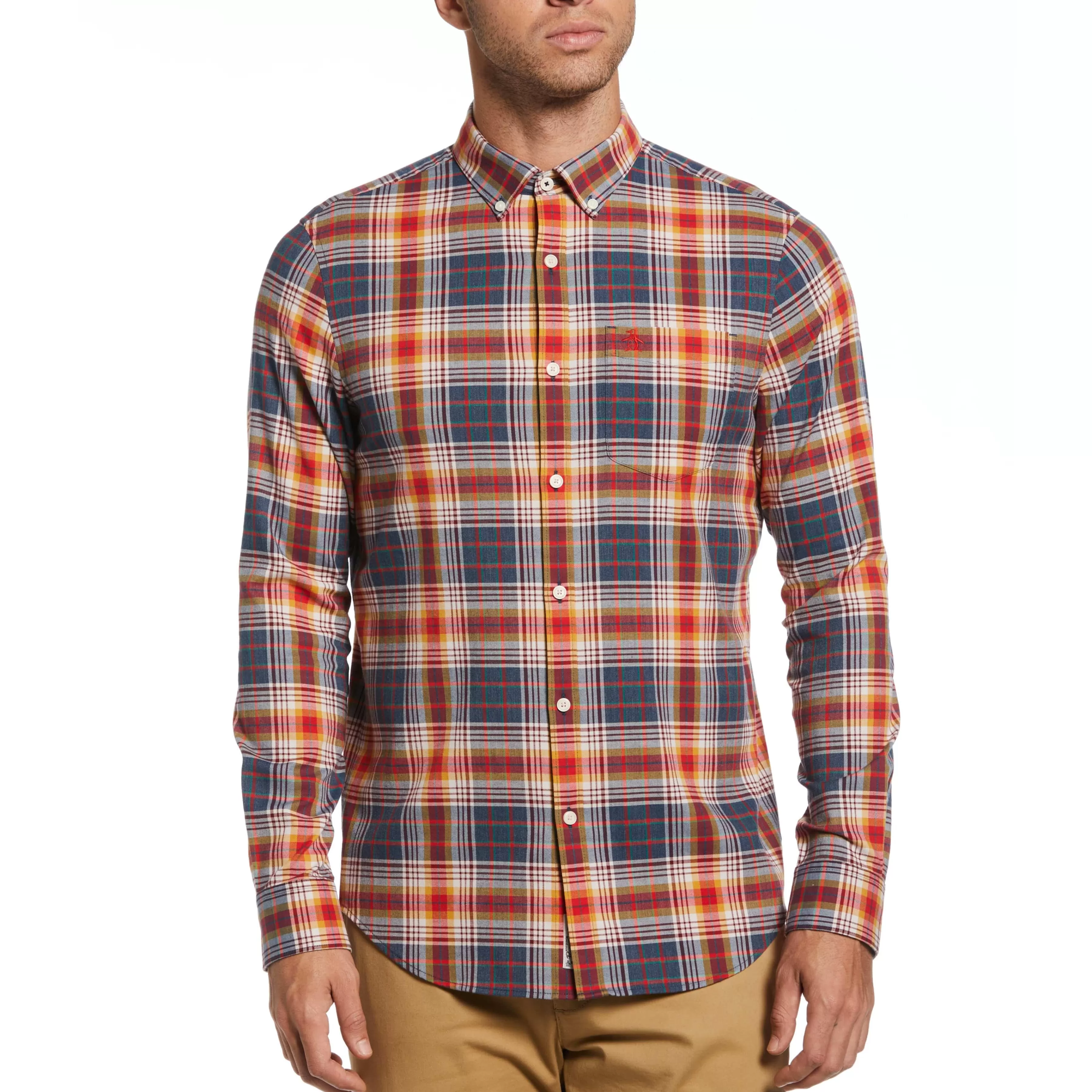 Flash Sale Brushed Flannel Button Down Men Shirts