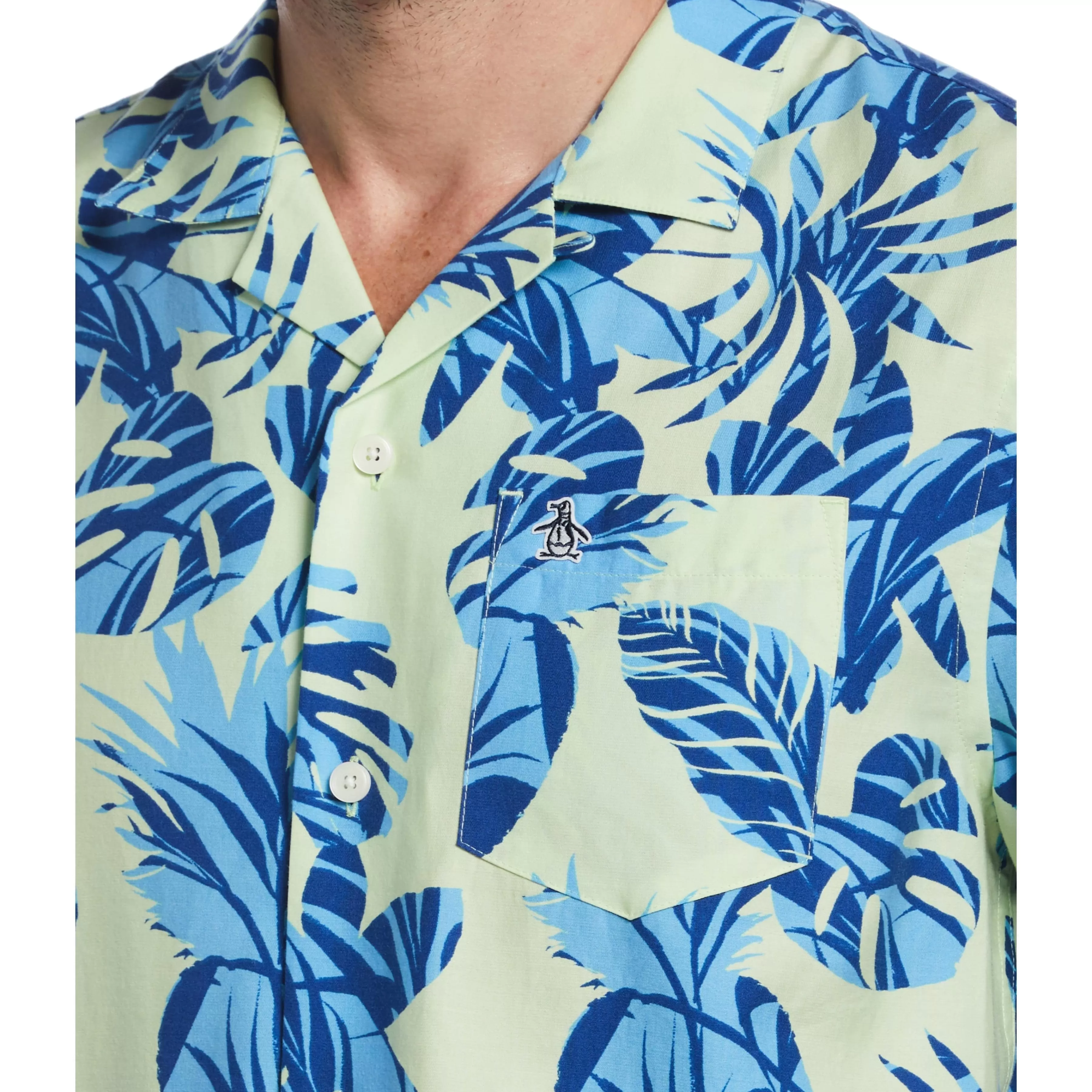 Hot Camp Collar Cabana Printed Shirt Men Shirts