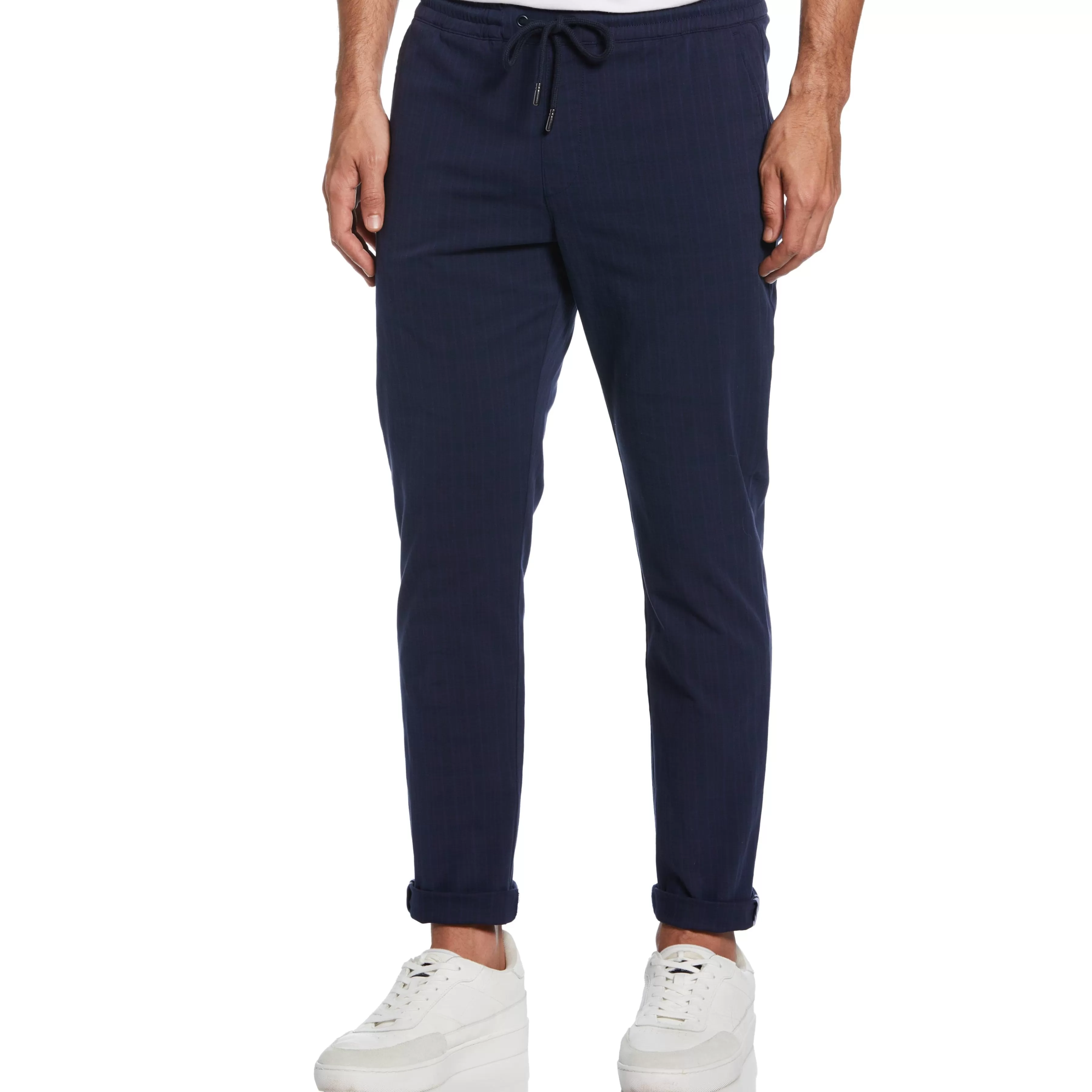 Online Cuffed Drawstring Pants Men Pants