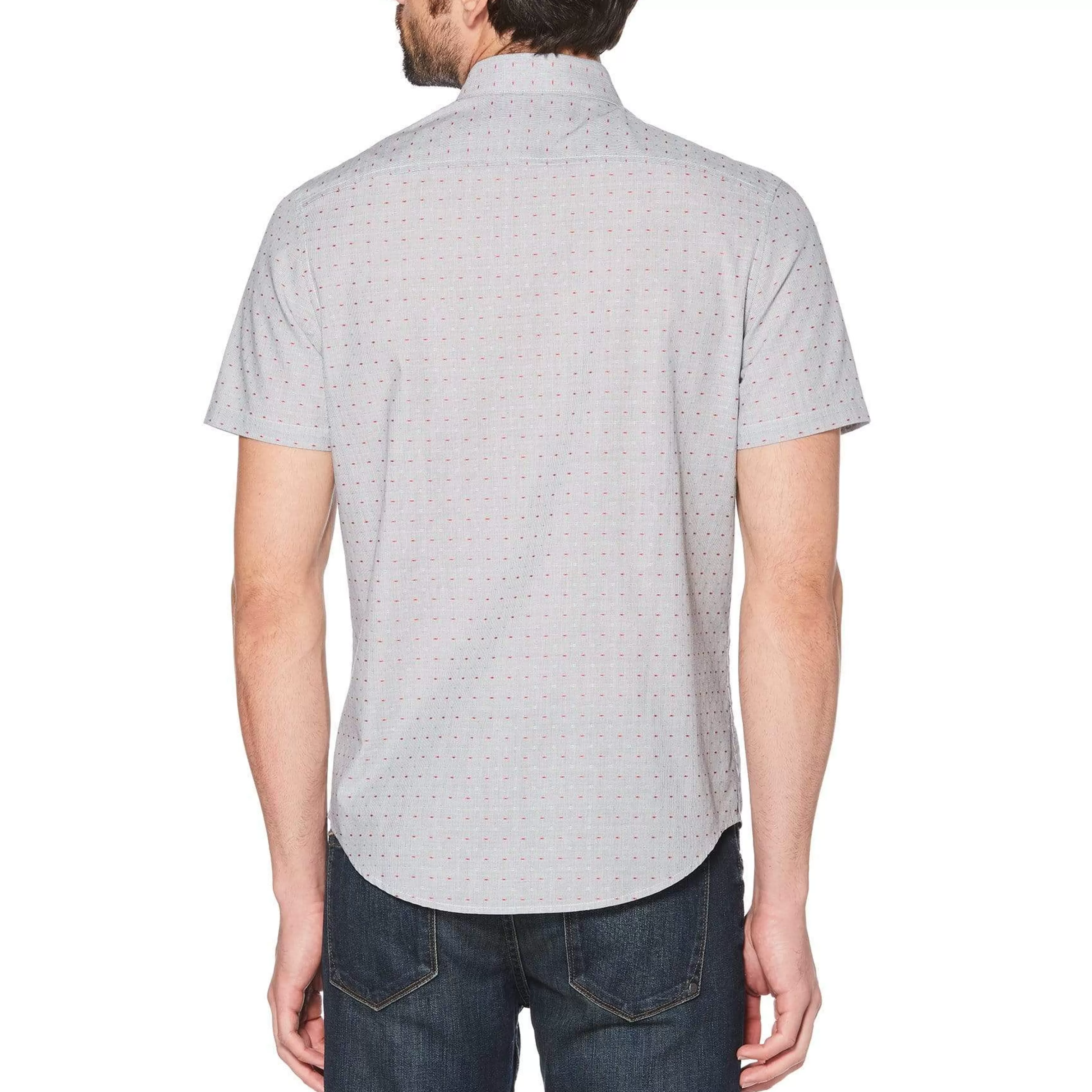 Hot Dobby Mini Stripe Shirt Men Shirts