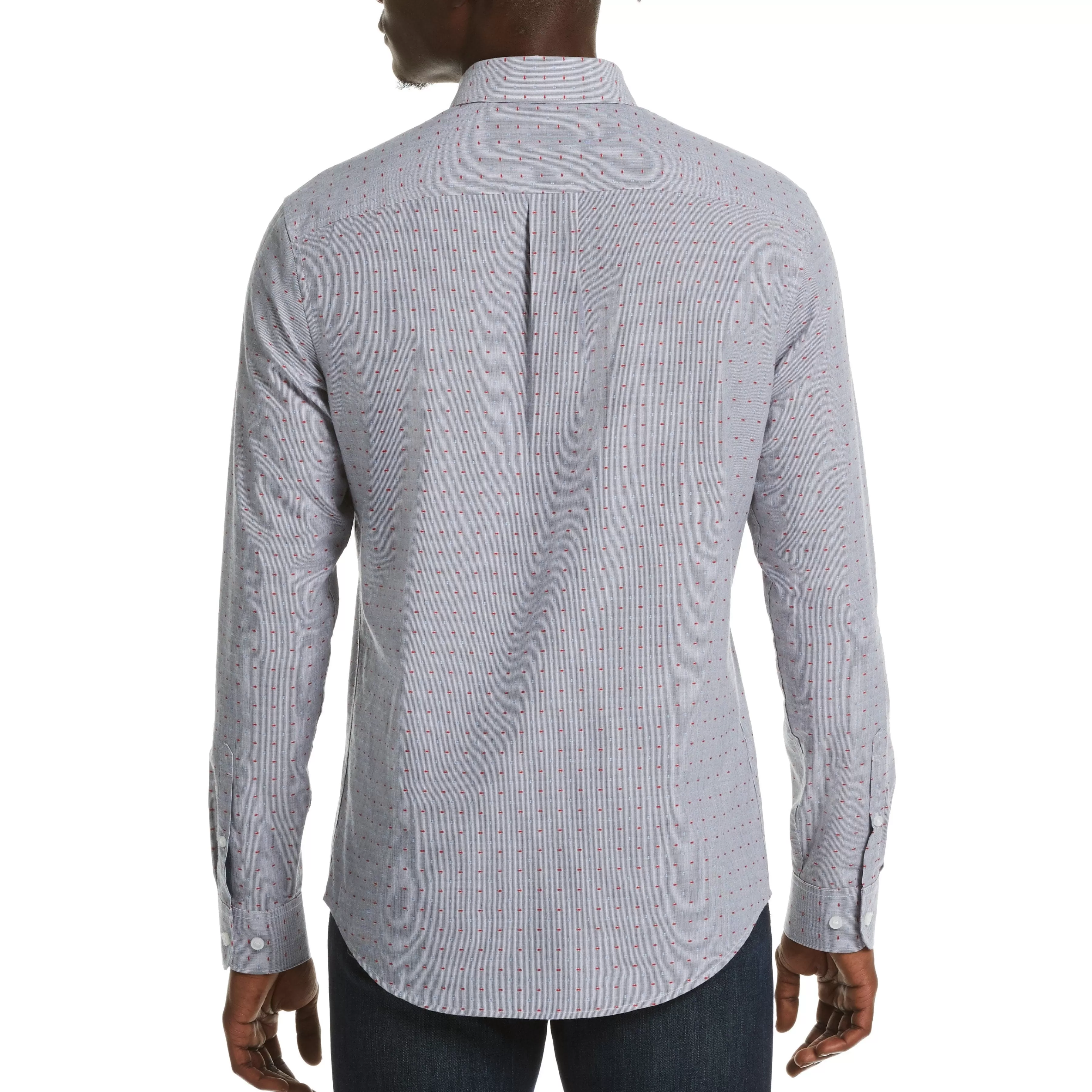 Flash Sale Dobby Mini Stripe Shirt Men Shirts