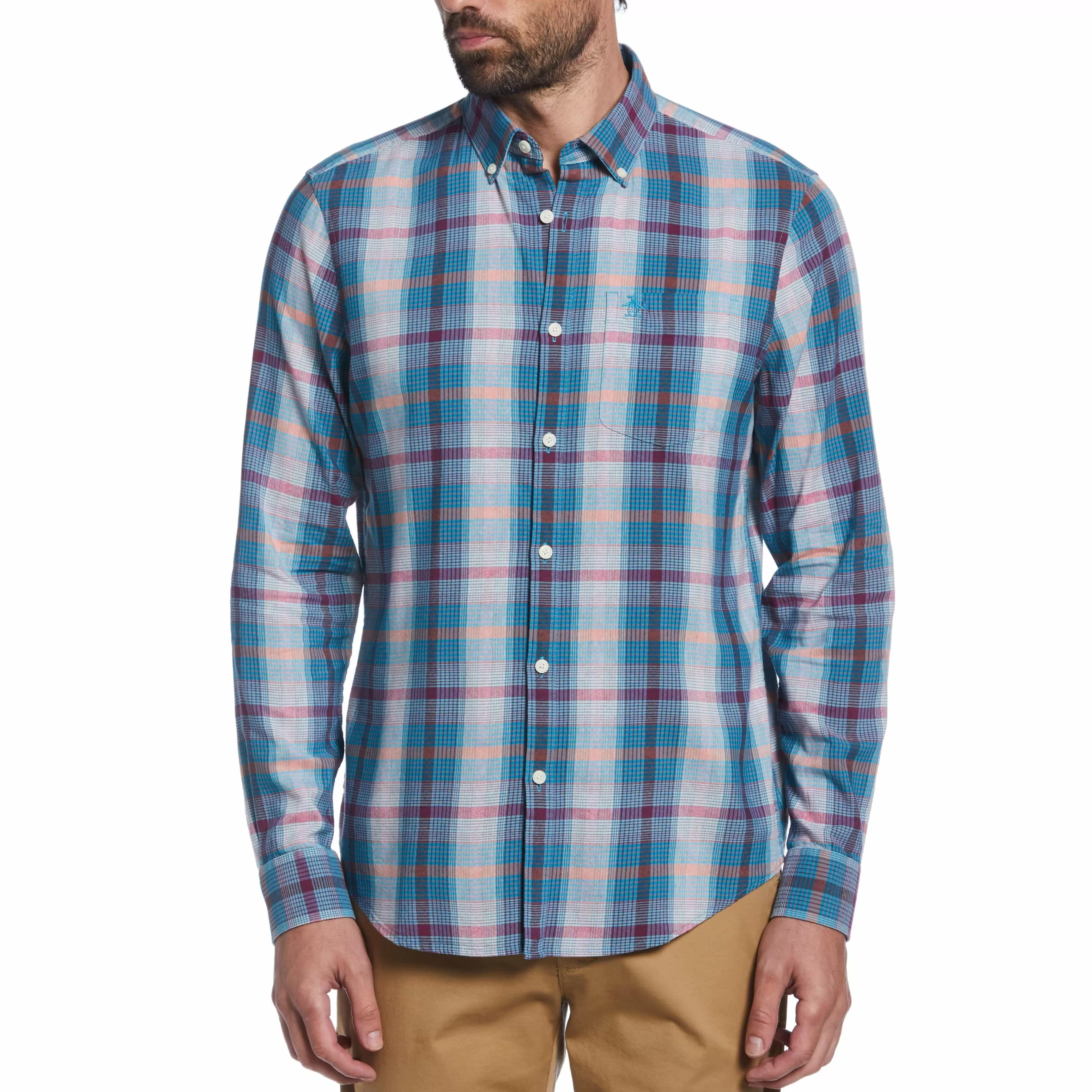 New Ecovero™ Multi Plaid Shirt Men Shirts