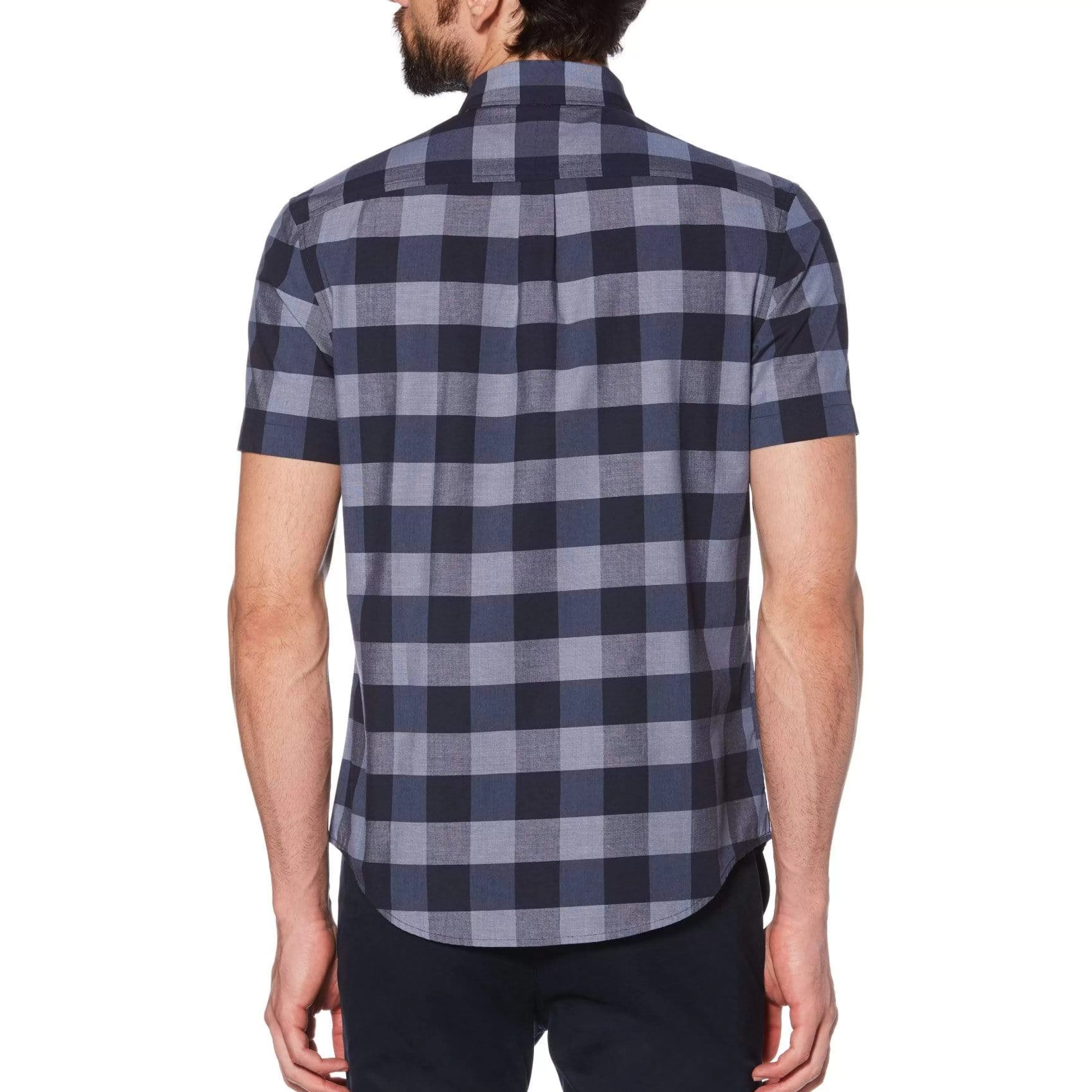 Hot End-On-End Plaid Shirt Men Shirts