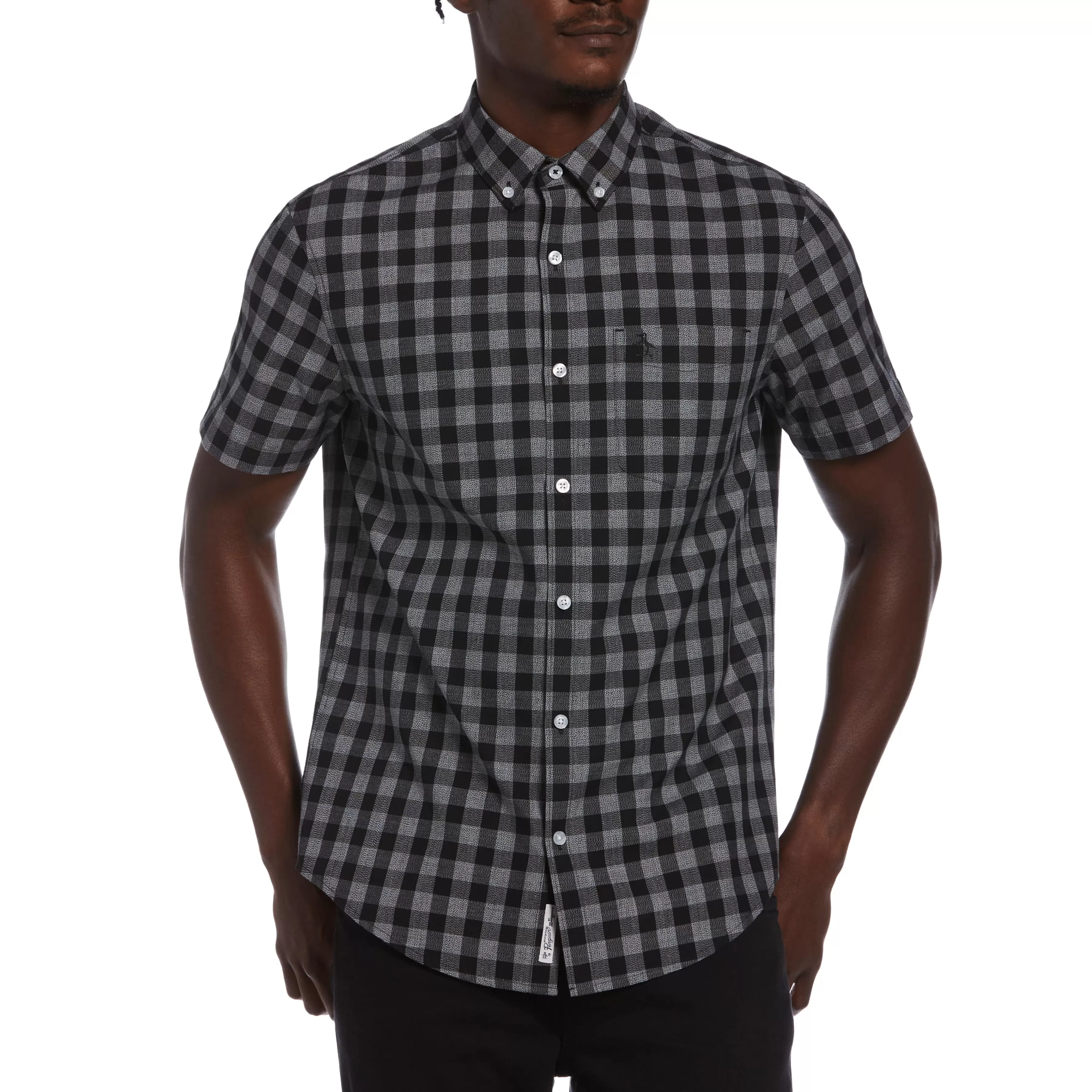 Flash Sale Gingham Shirt Men Shirts