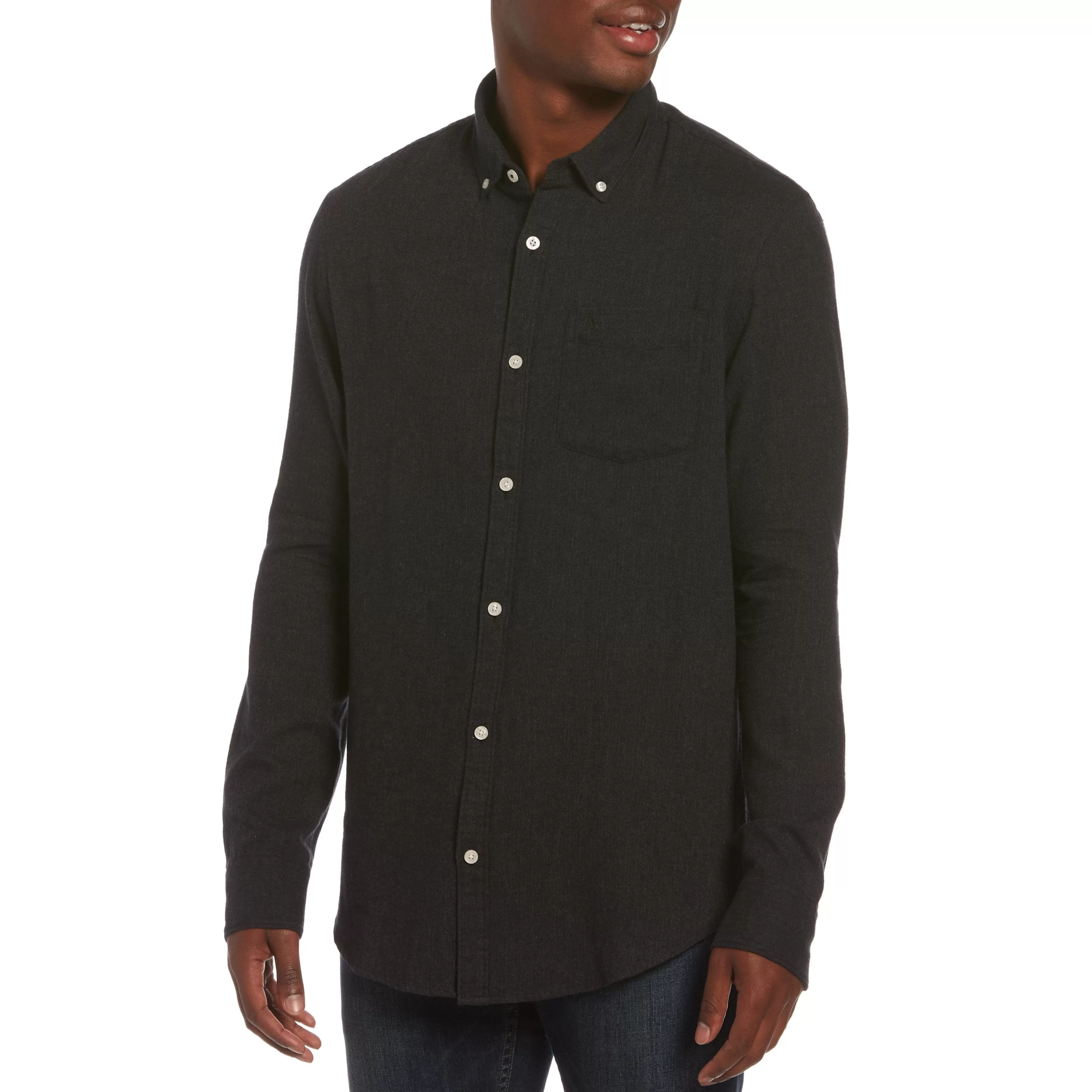 Online Herringbone Flannel Shirt Men Shirts