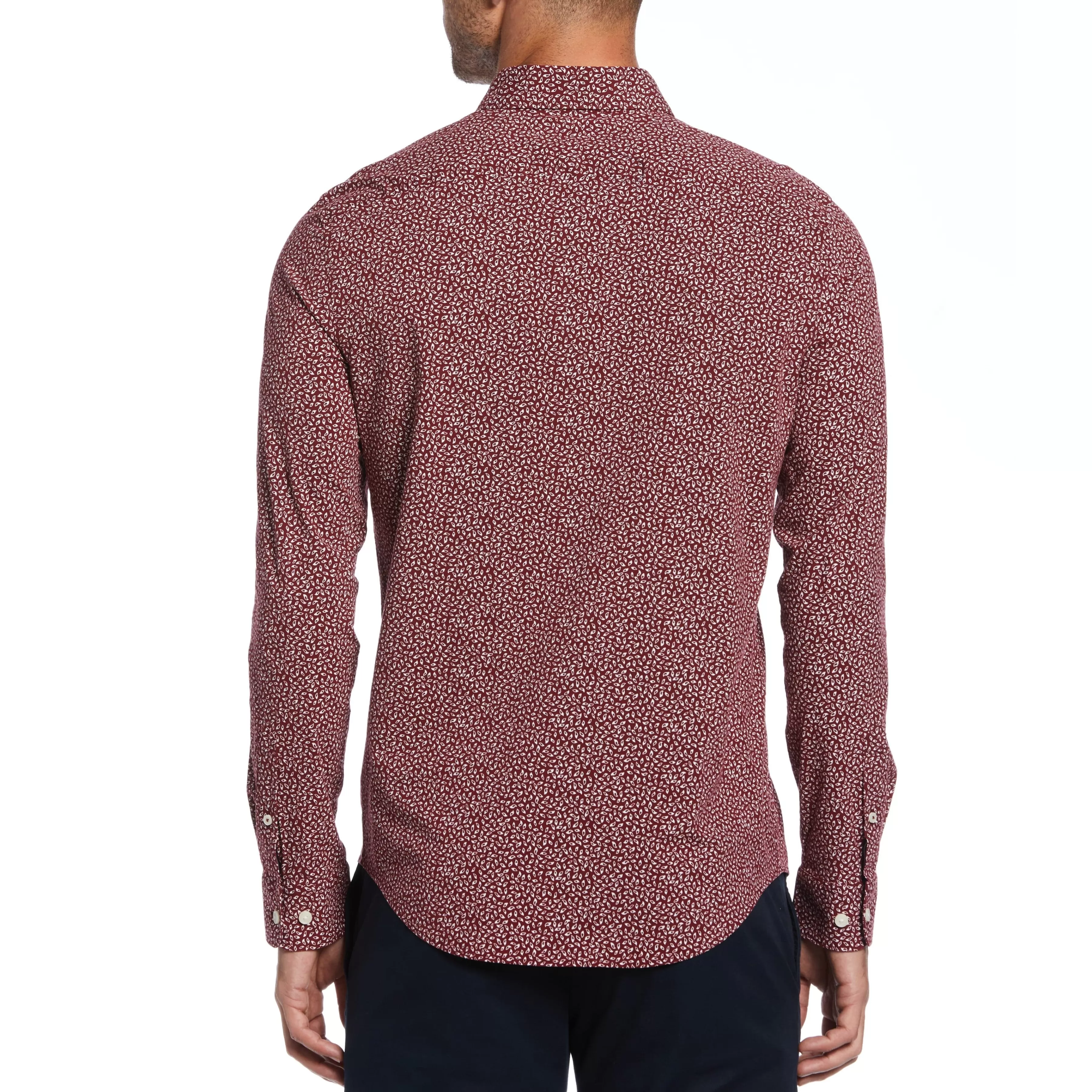Online Micro Print Button Down Men Shirts