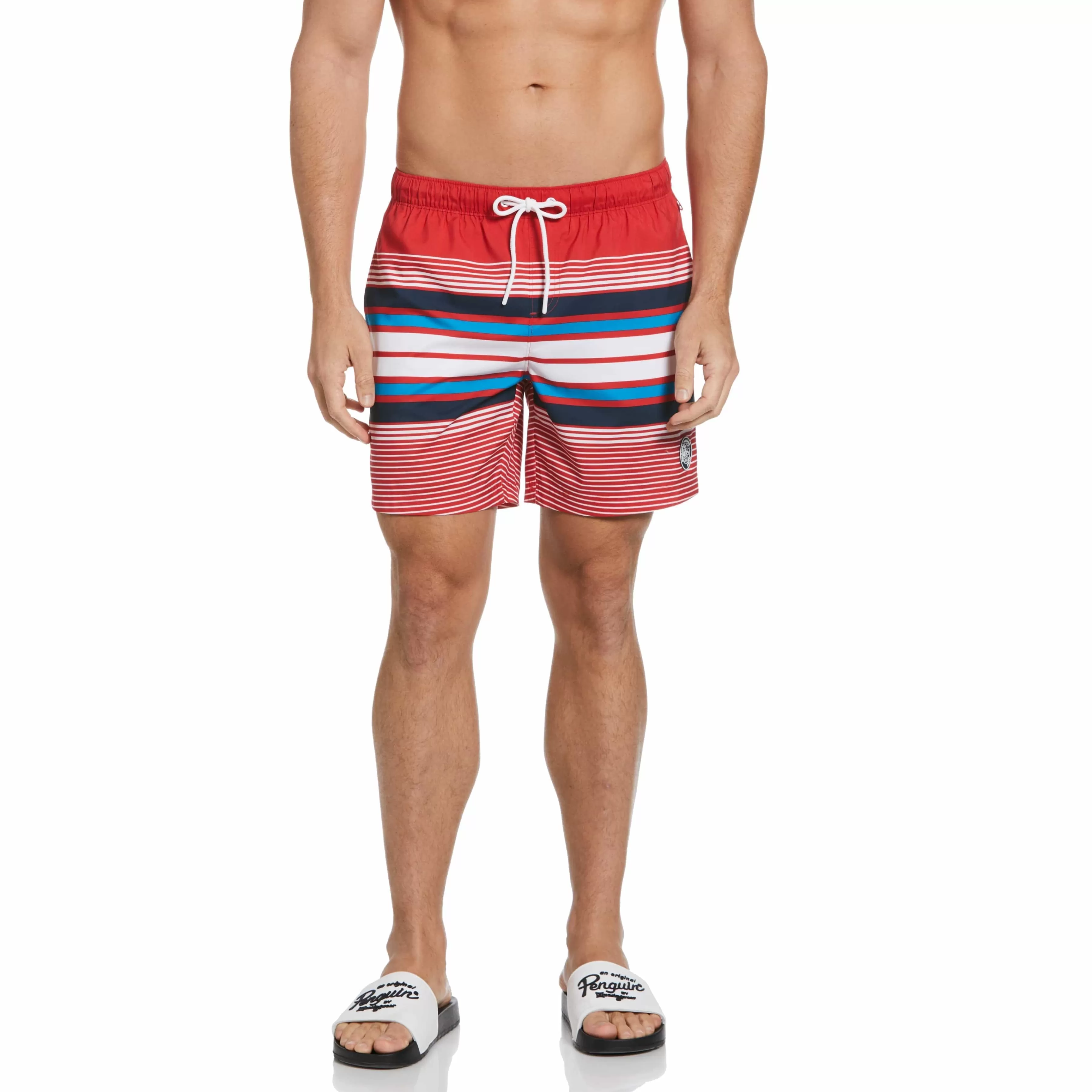 Shop Multi Stripe Swim Short Men Swim