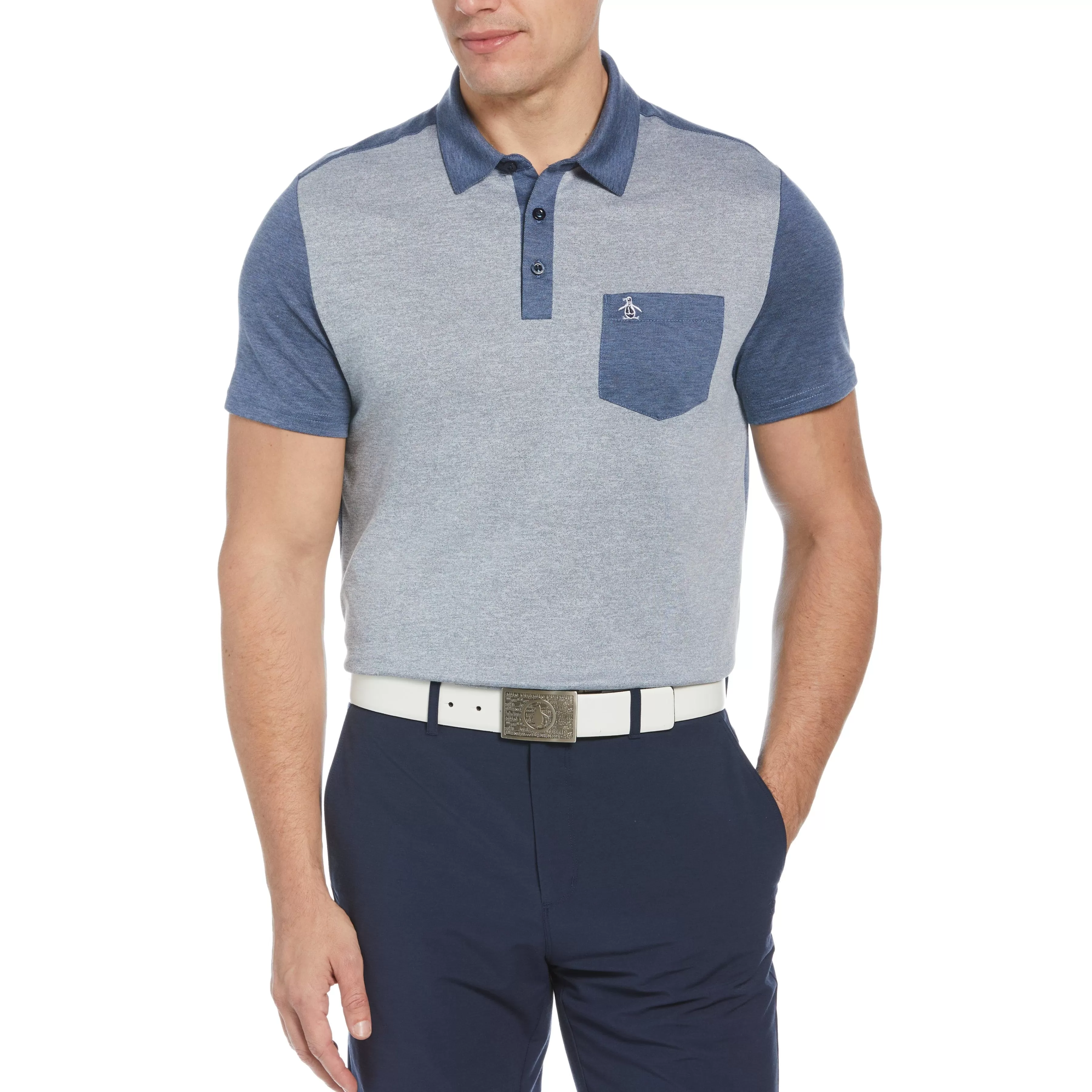 Shop Original Color Block Golf Polo Men Polos
