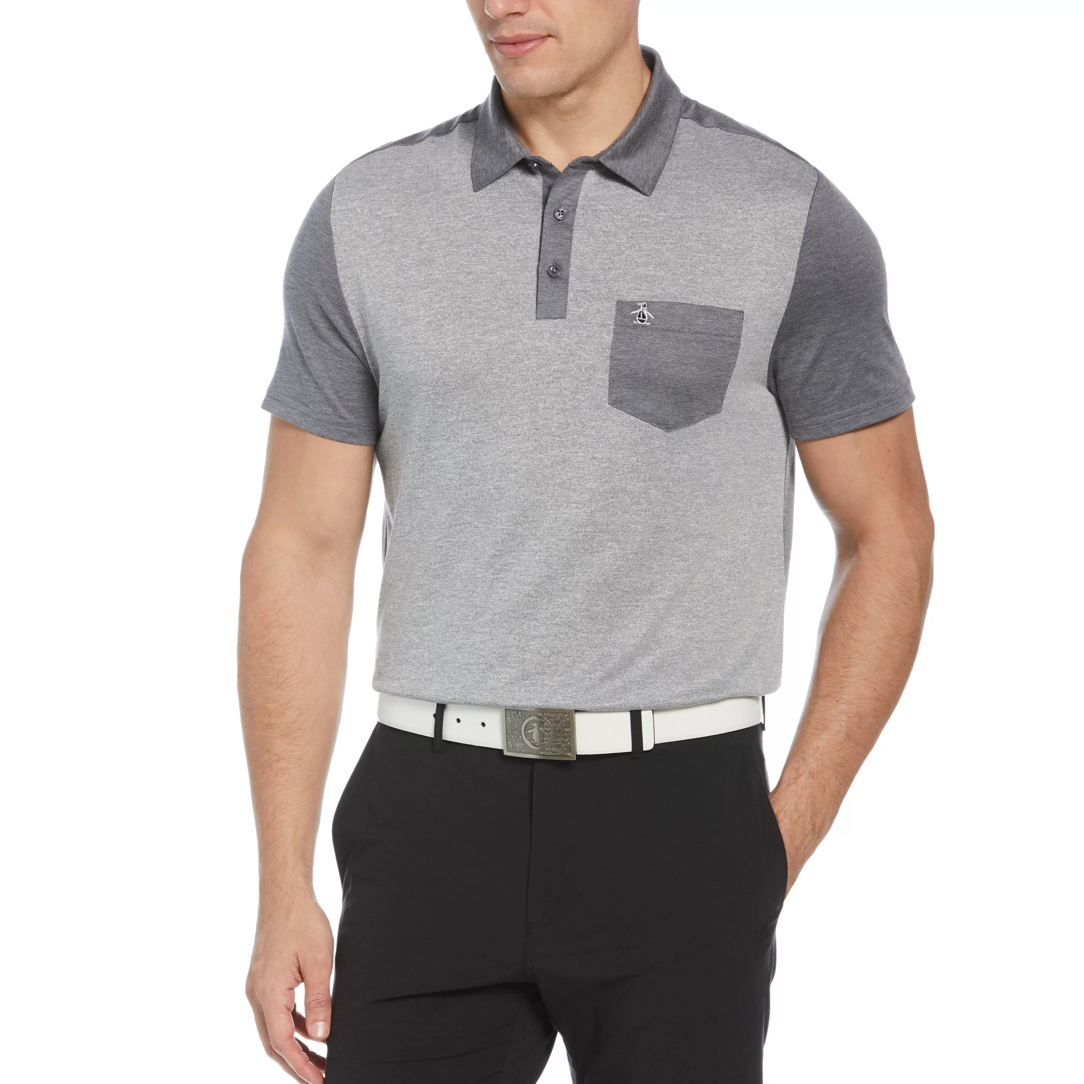 Shop Original Color Block Golf Polo Men Polos