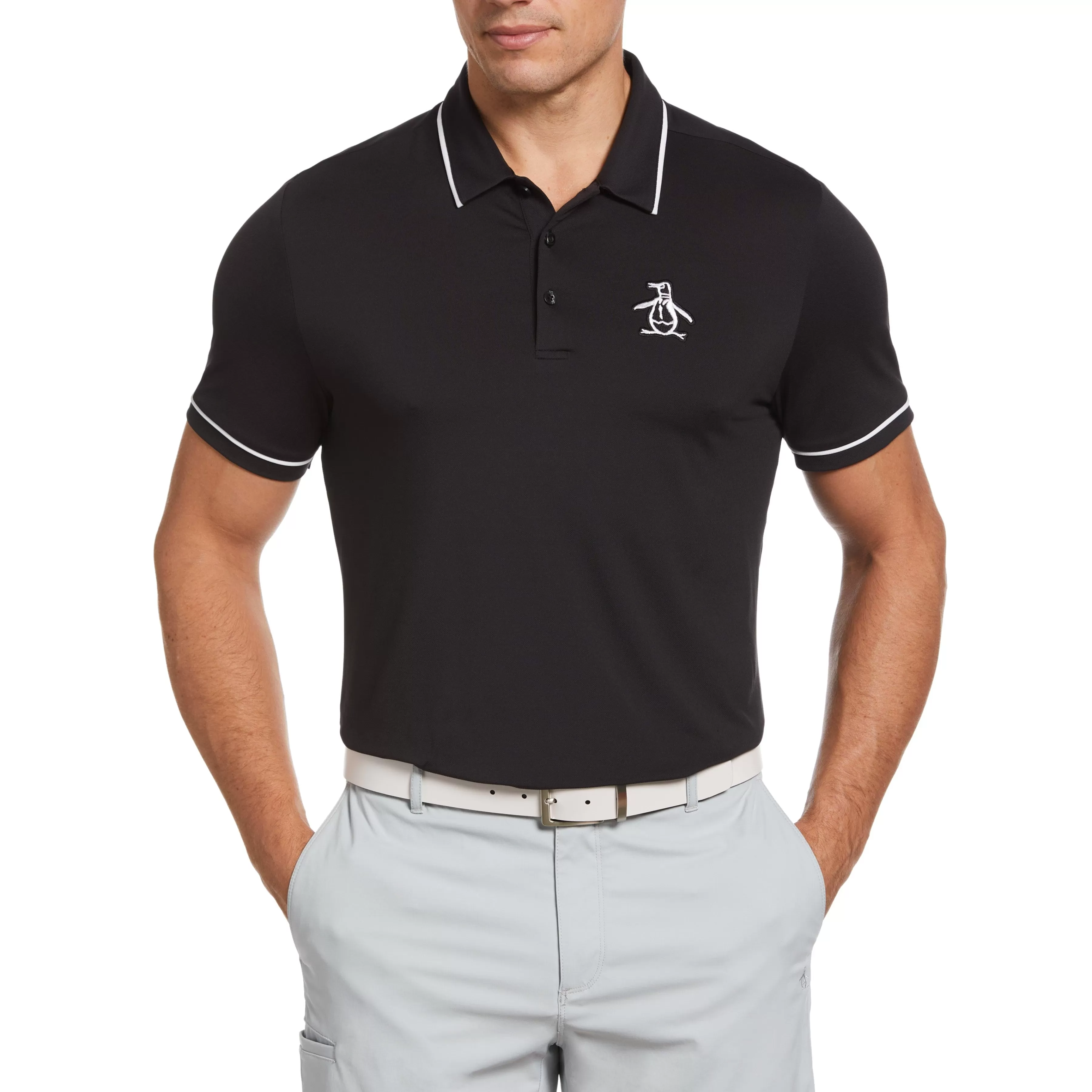 Hot Oversized Pete Tipped Golf Polo Shirt Men Polos