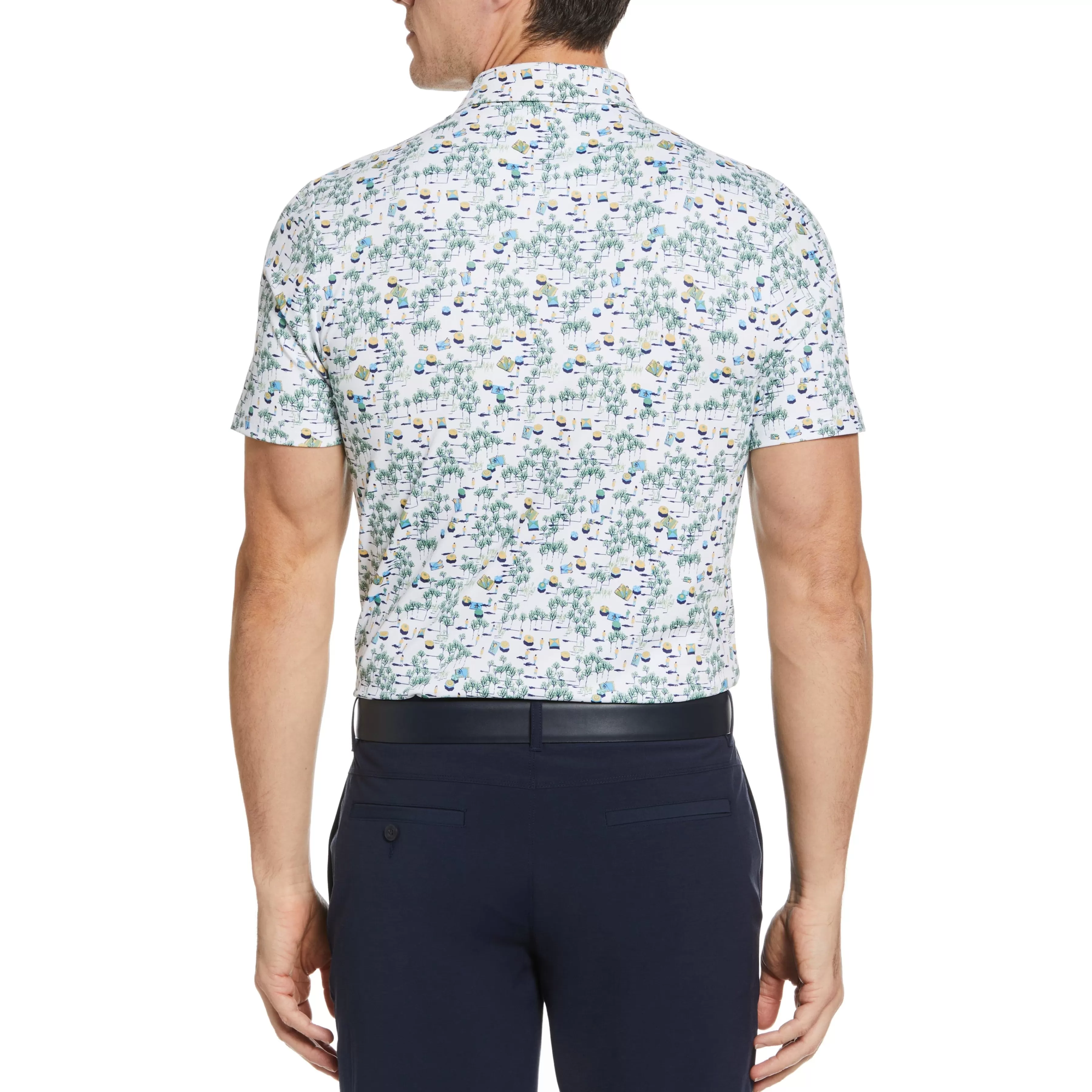 New Pete In The Park Print Golf Polo Men Polos