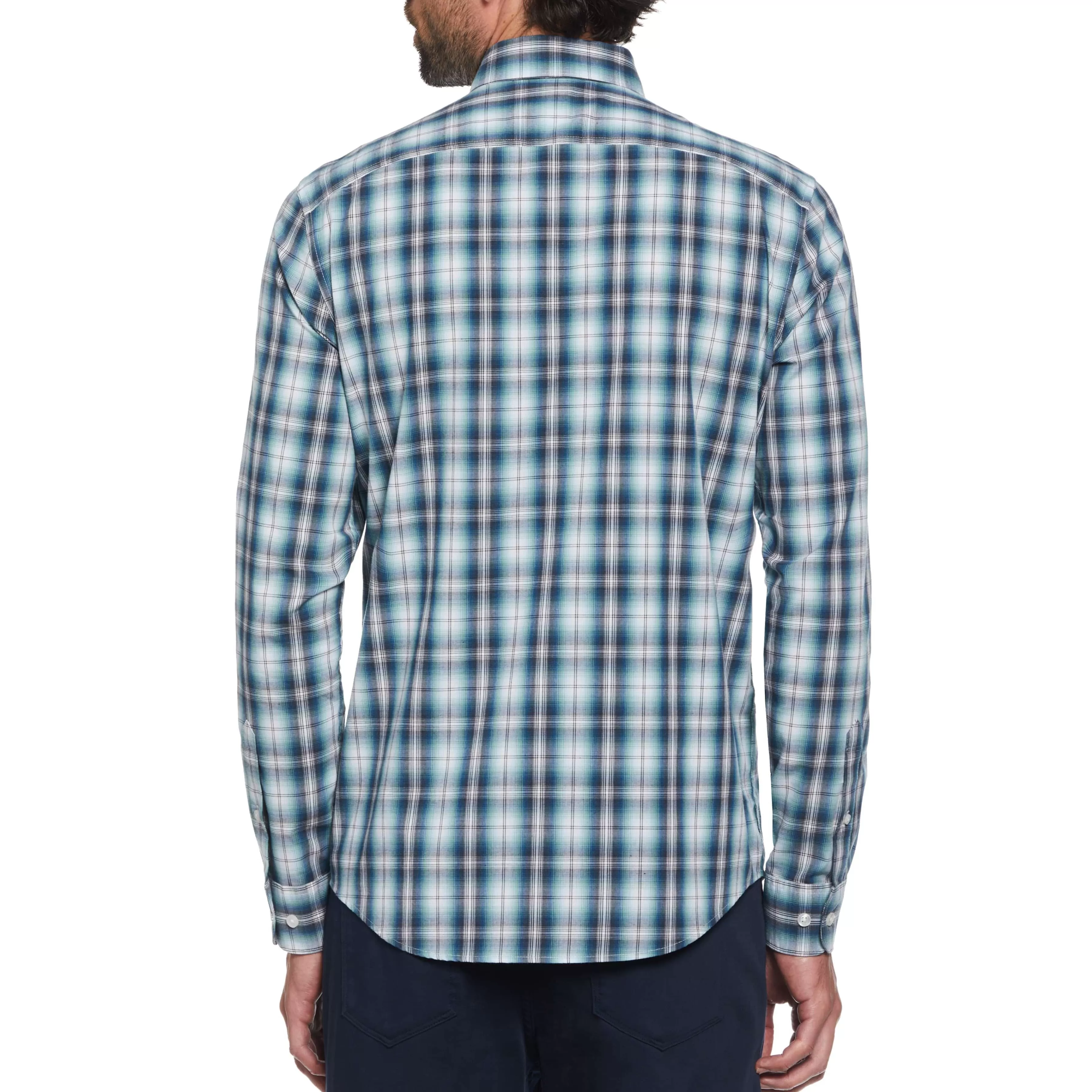 Flash Sale Poplin Plaid Shirt Men Shirts