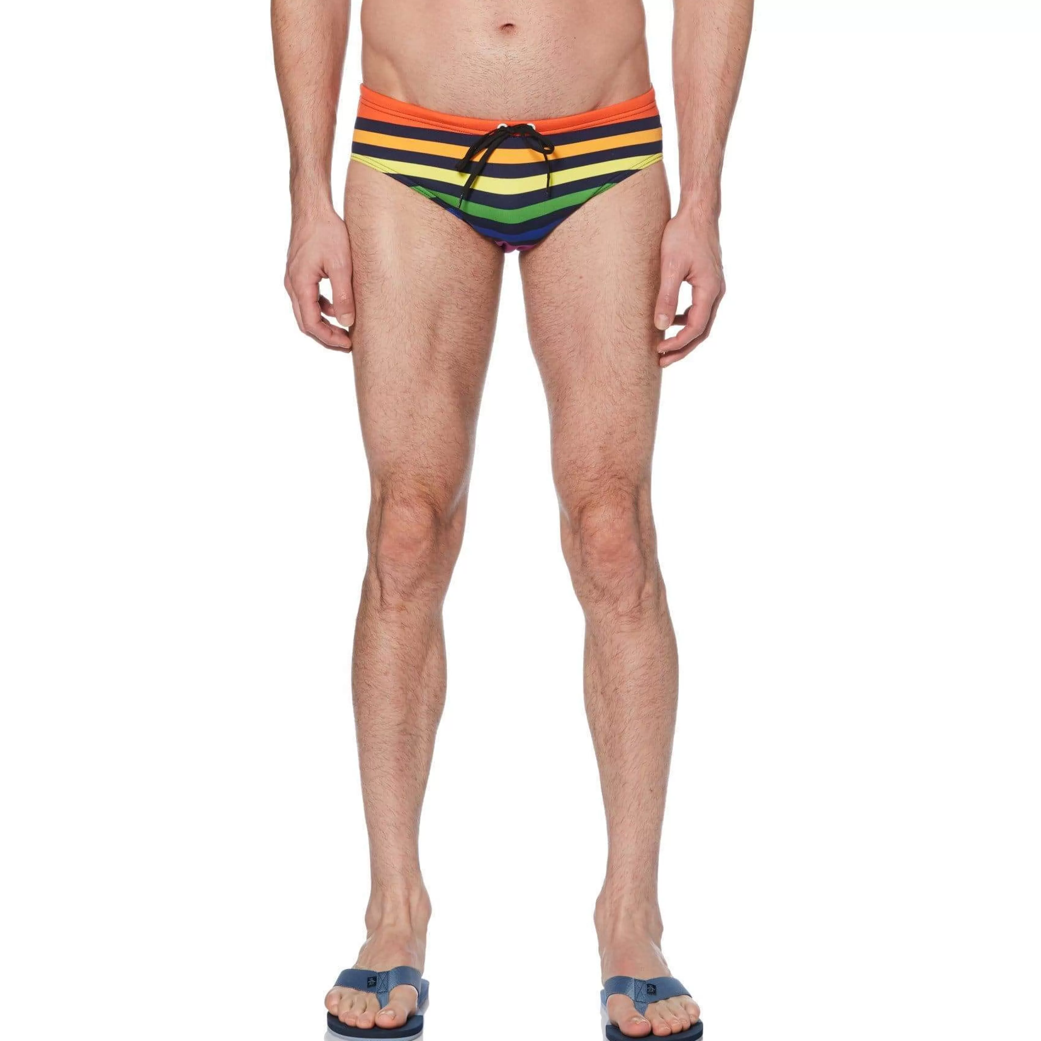 Online Pride Rainbow Stripe Swim Brief Men Swim