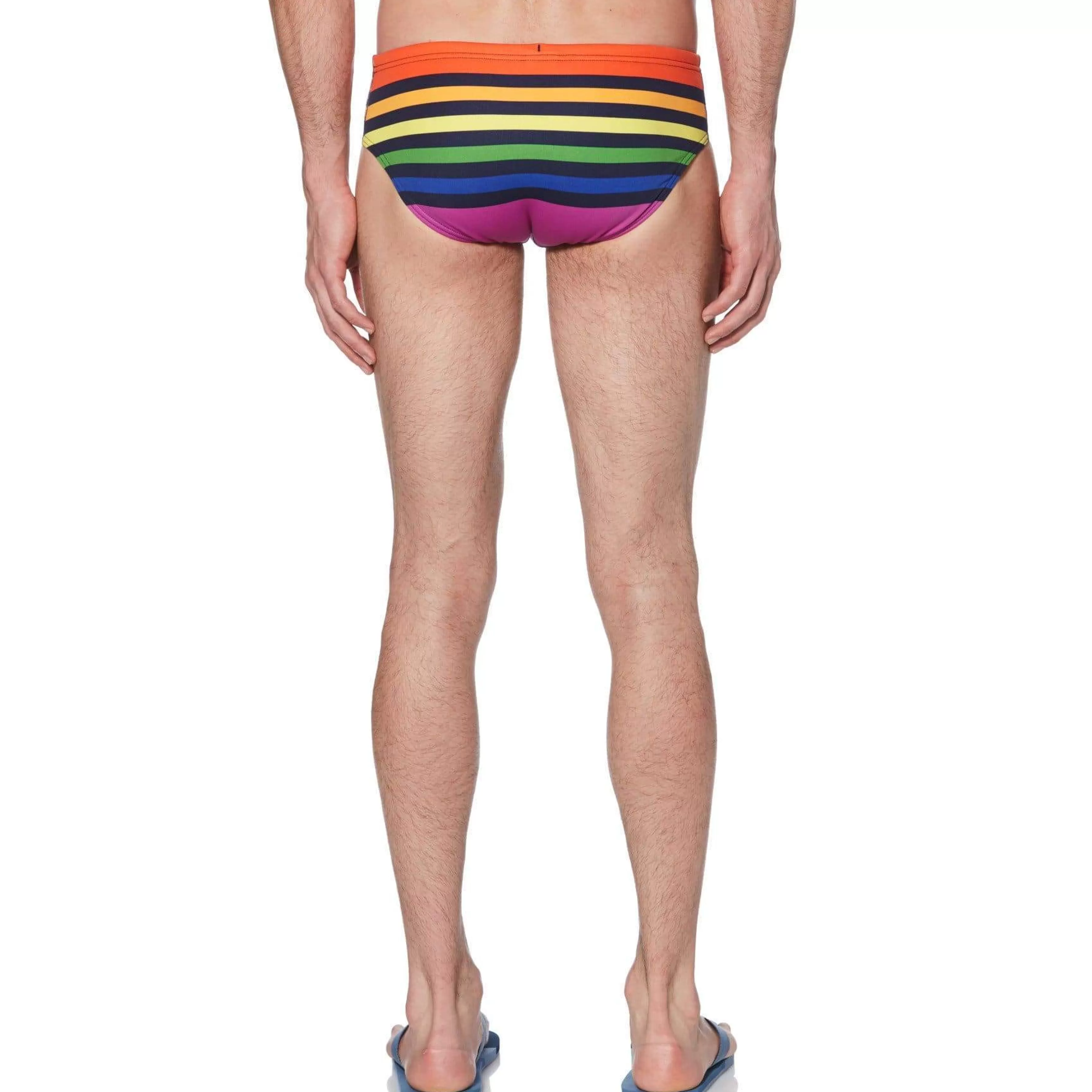 Online Pride Rainbow Stripe Swim Brief Men Swim