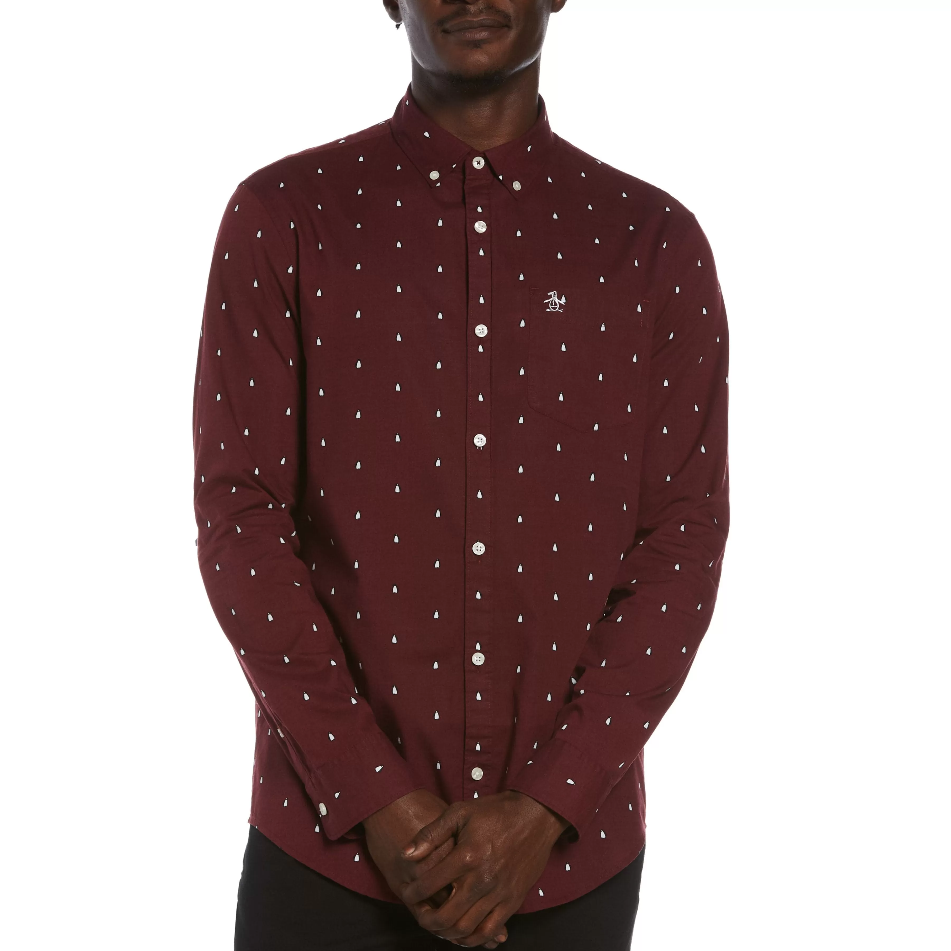 Hot Printed Slub Shirt Men Shirts