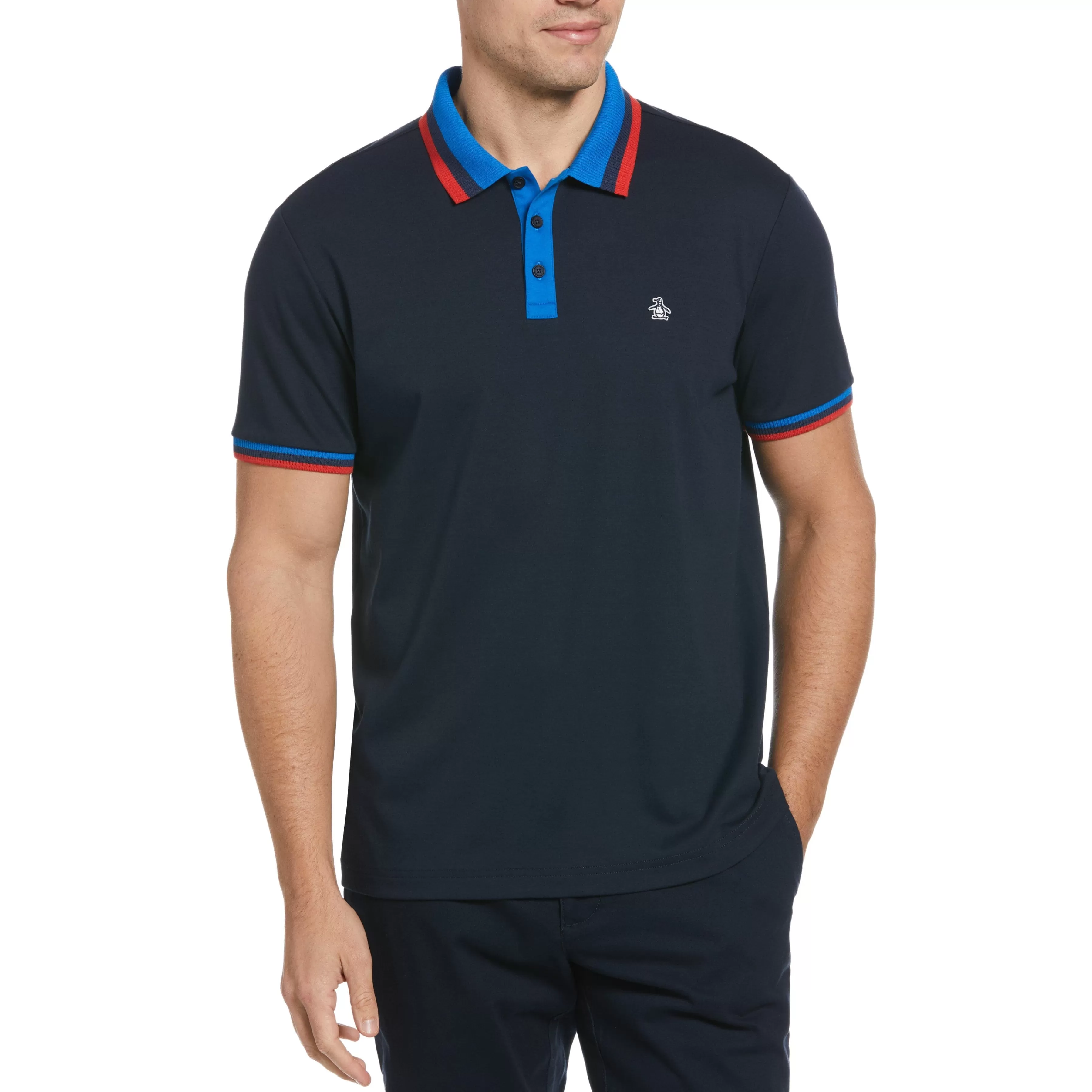 Sale Ribbed Solid Polo Men Polos