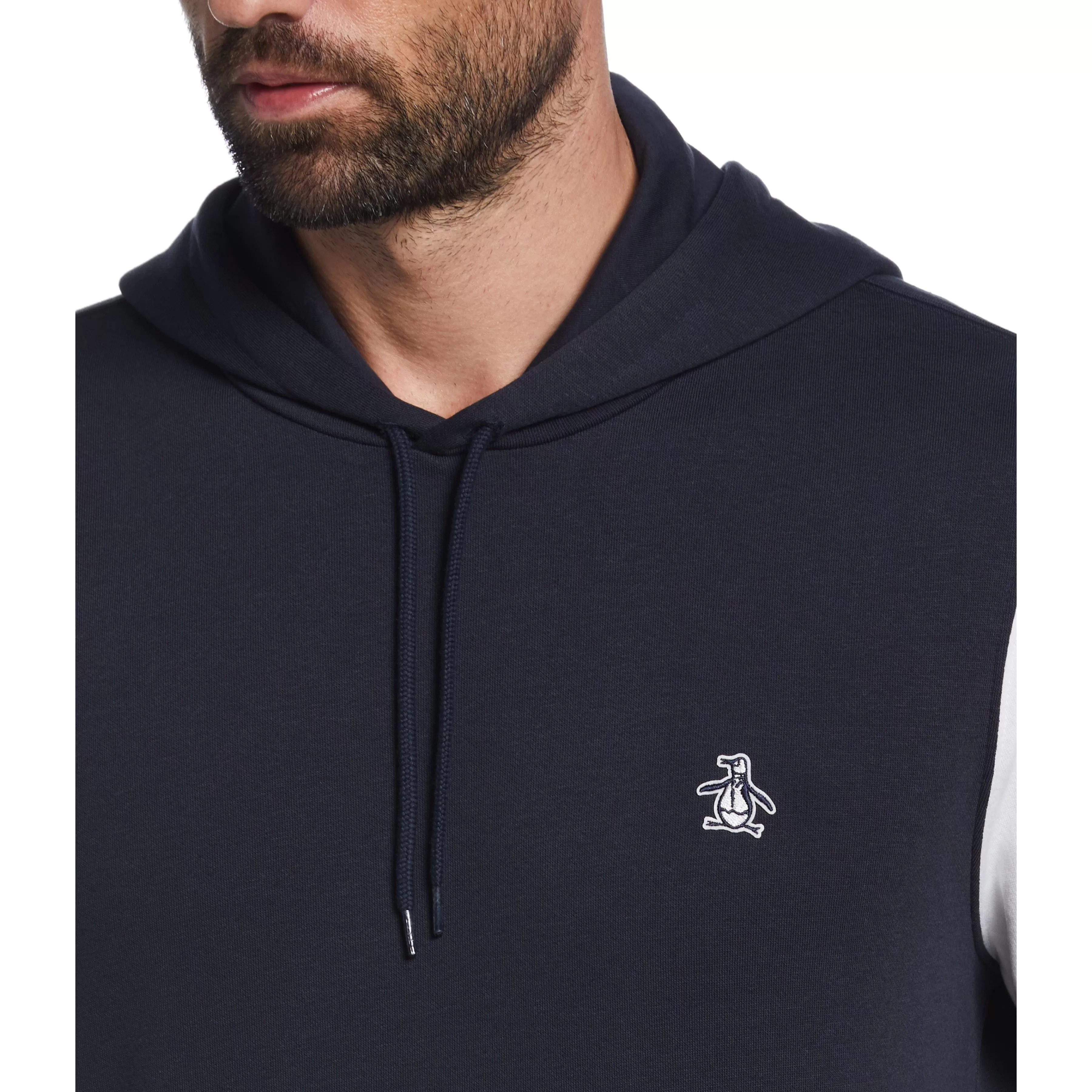 Best Tipped Color Block Fleece Hoodie Men Hoodies & Sweatshirts