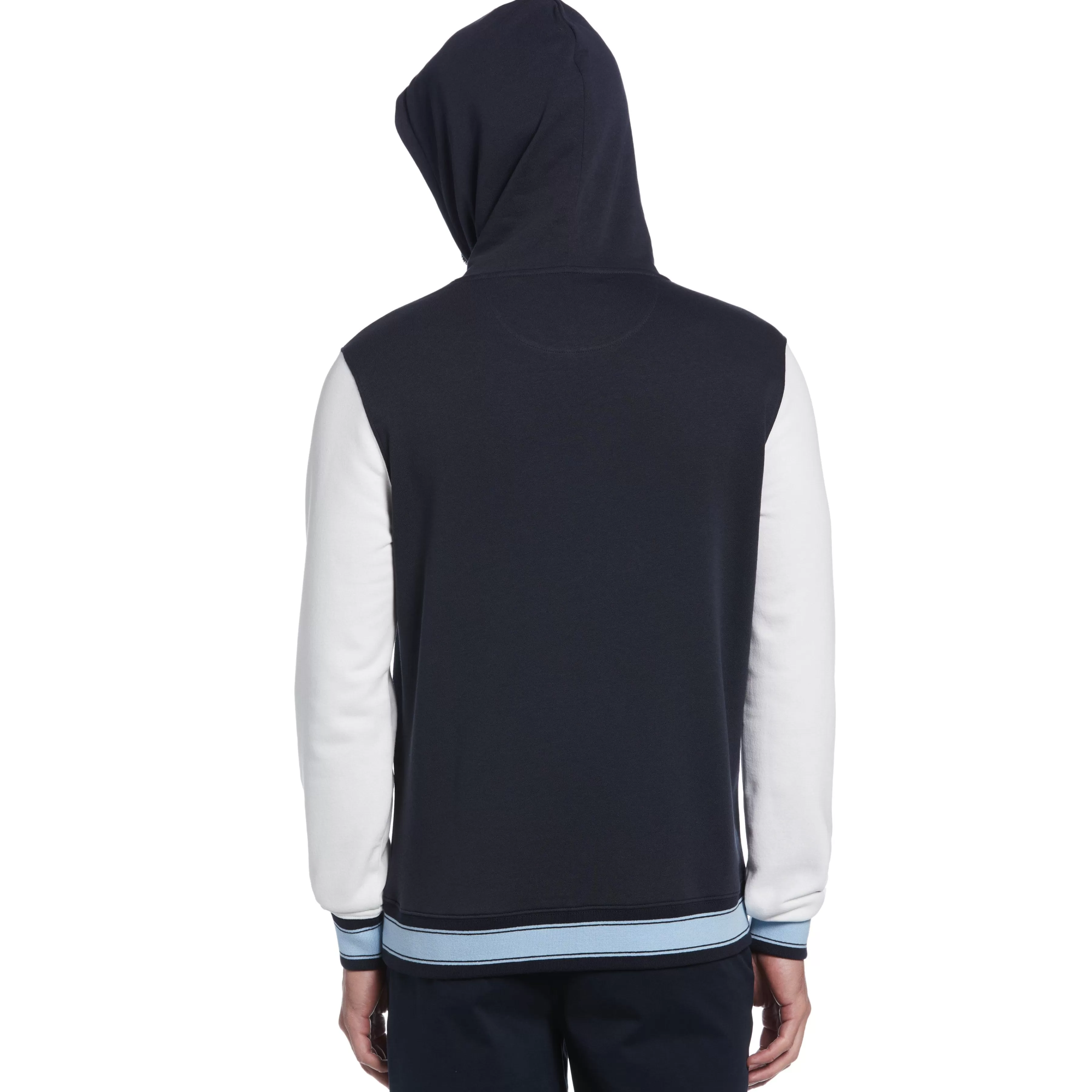 Best Tipped Color Block Fleece Hoodie Men Hoodies & Sweatshirts