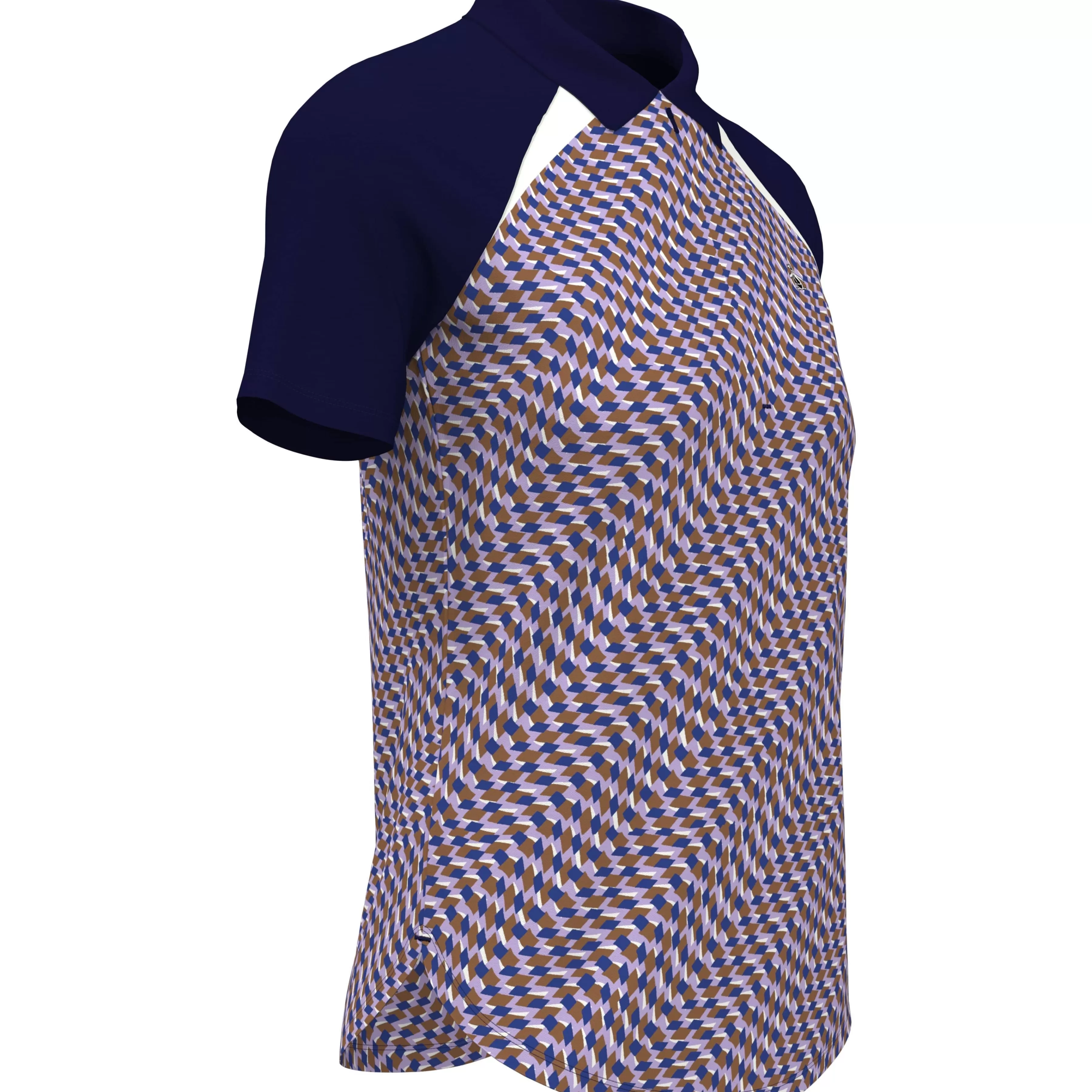 Discount Women'S Color Block Optical Print Golf Polo Women Women'S