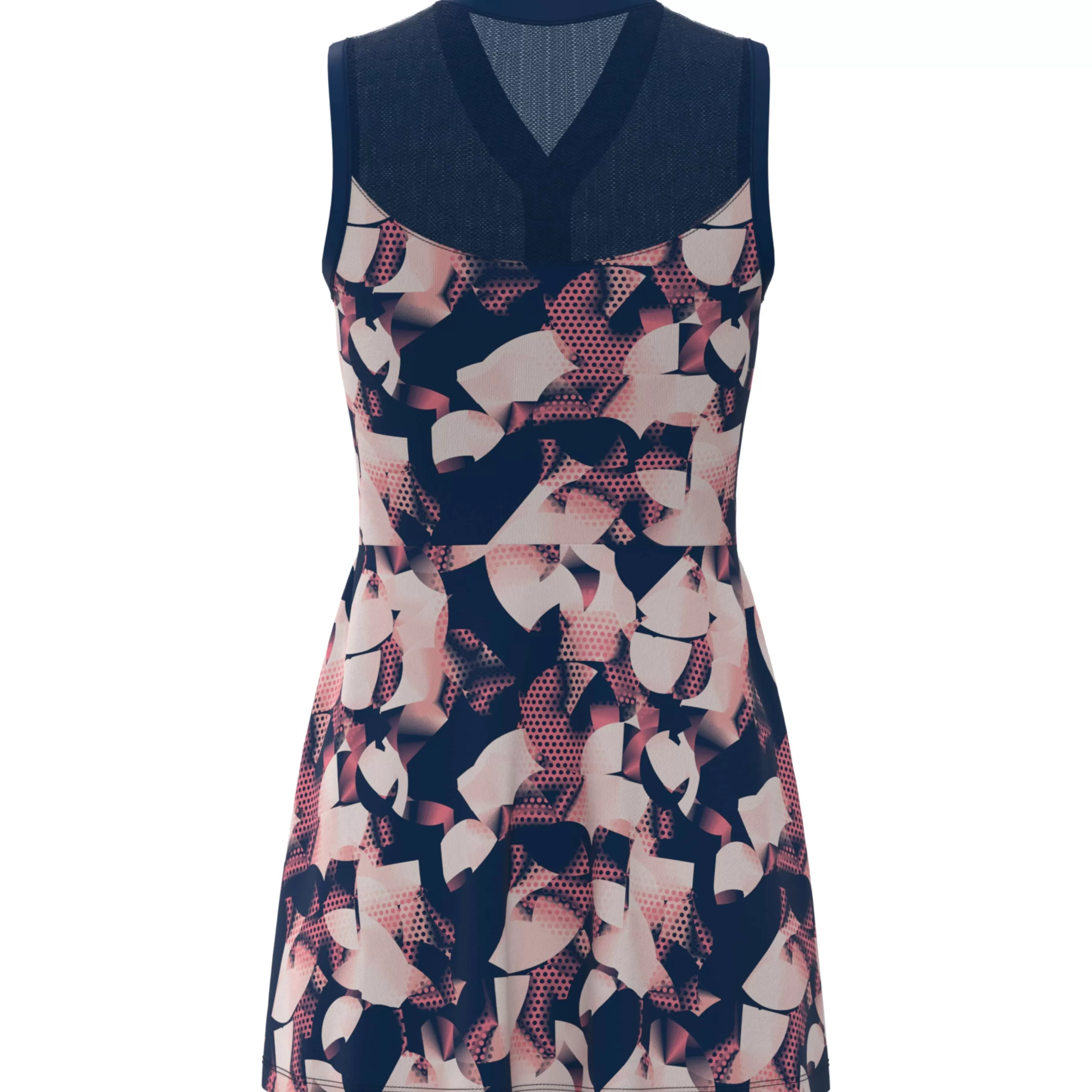 Online Women'S Floral Print Tennis Dress With Mesh Yoke Women Women'S