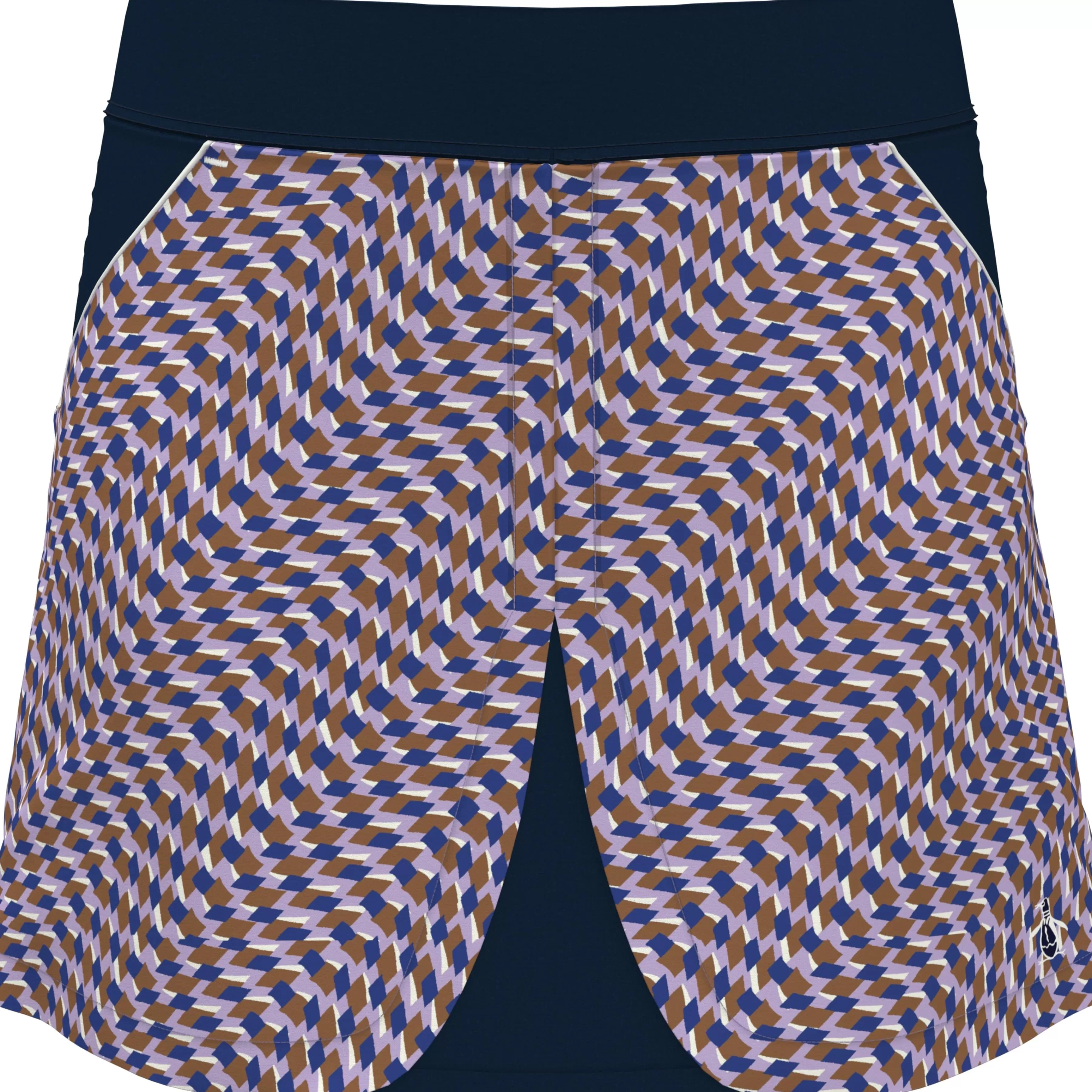 Clearance Women'S Optical Print Color Block Golf Skort Women Women'S