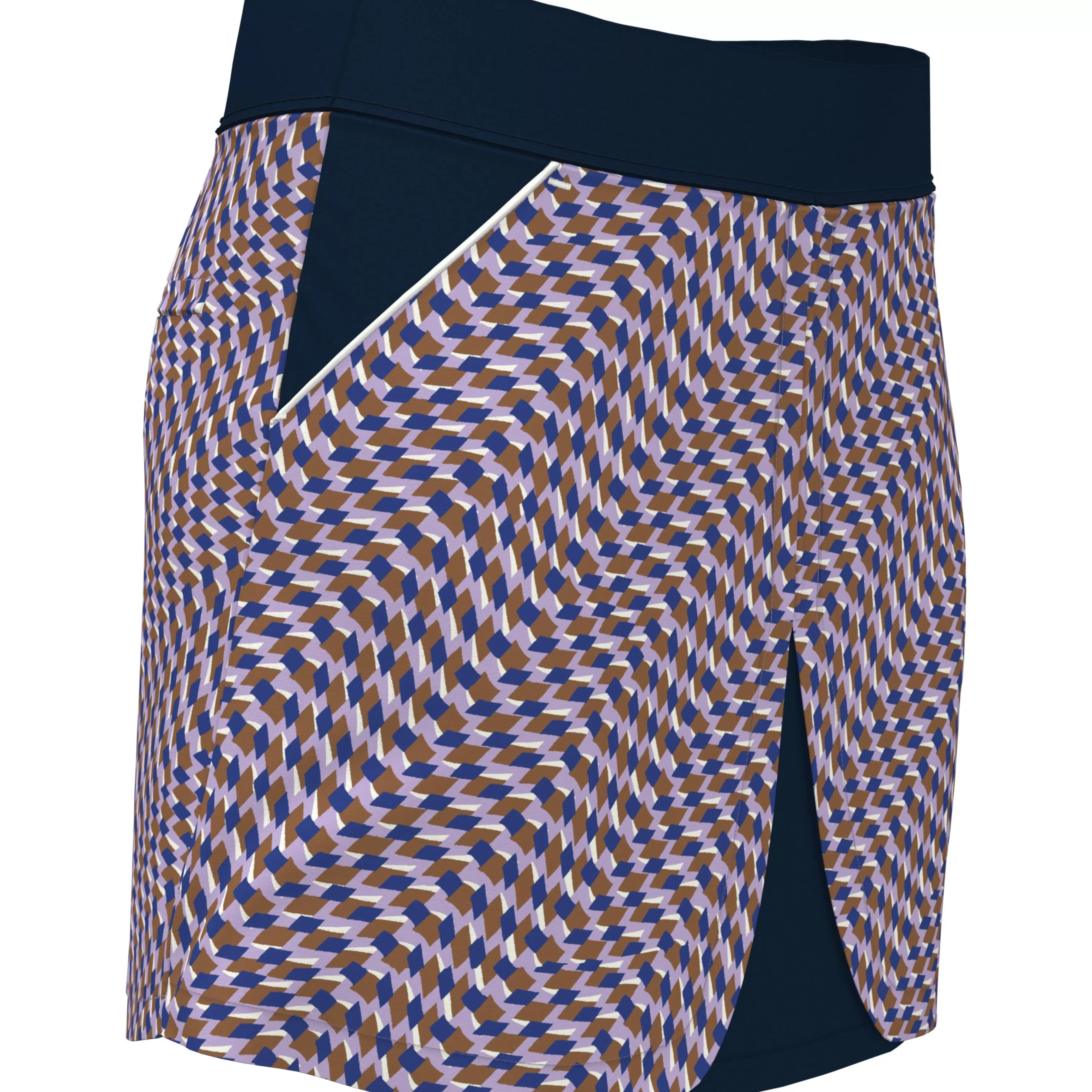Clearance Women'S Optical Print Color Block Golf Skort Women Women'S