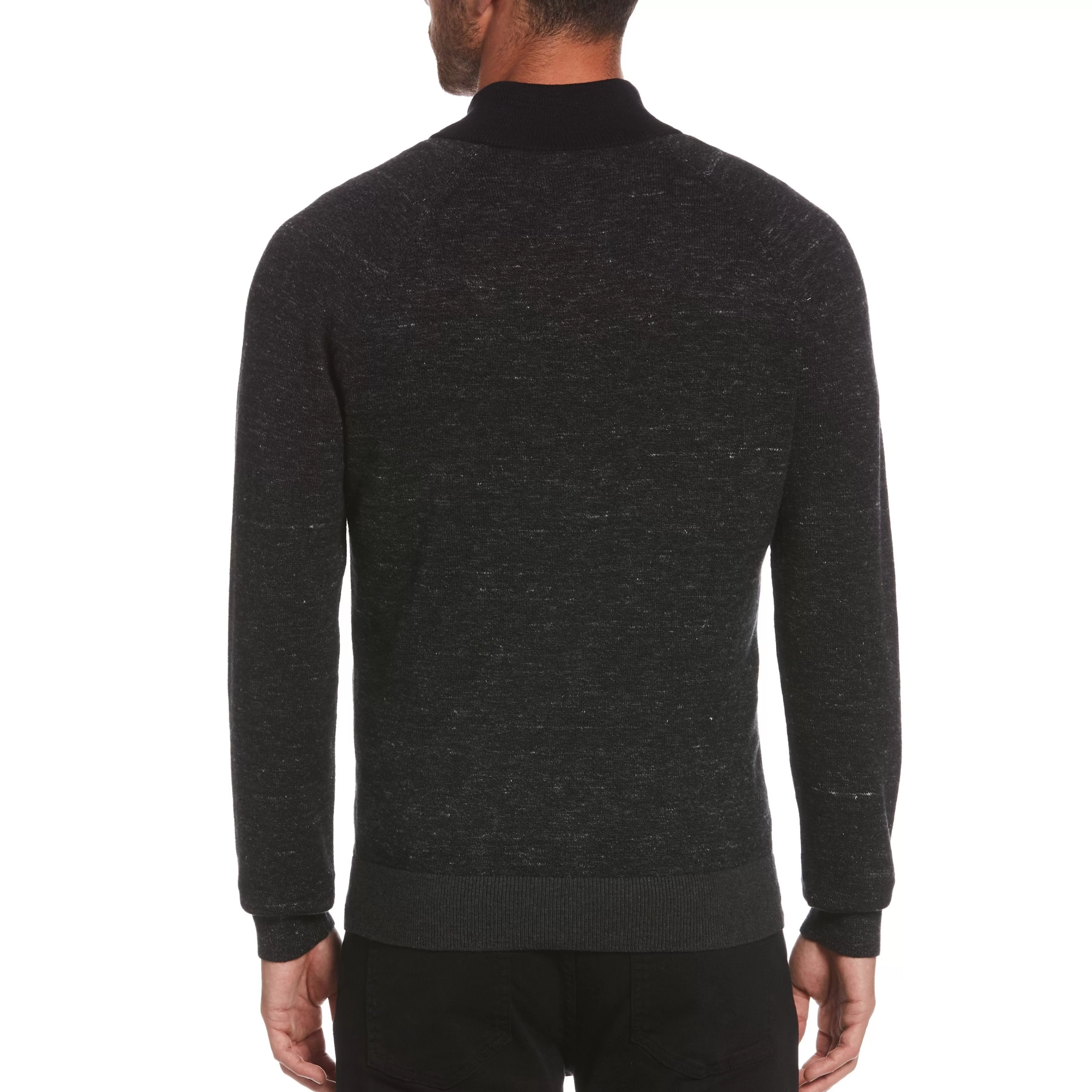 Shop Wool Blend Color Block Quarter Zip Sweater Men Sweaters
