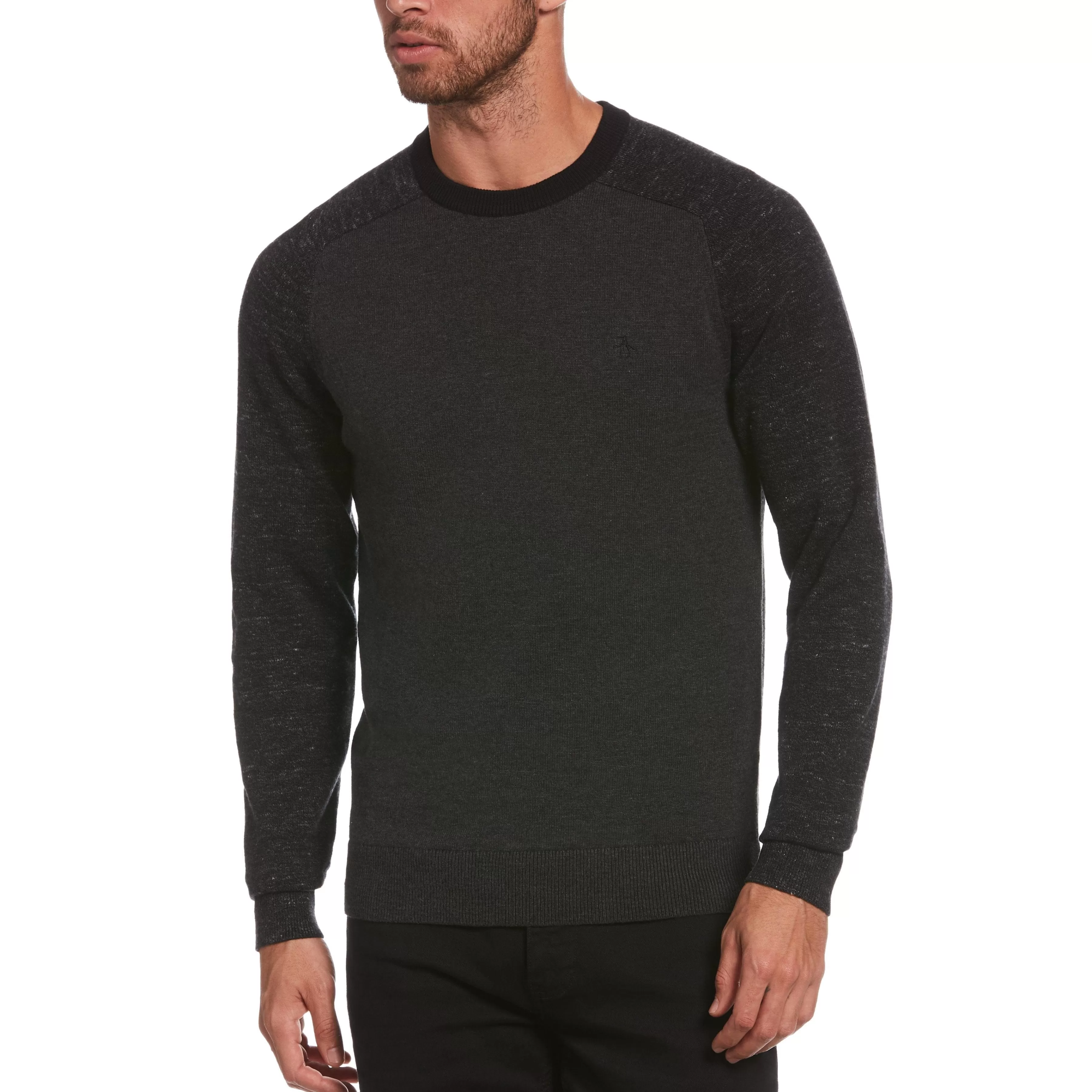 Cheap Wool Blend Color Block Sweater Men Sweaters
